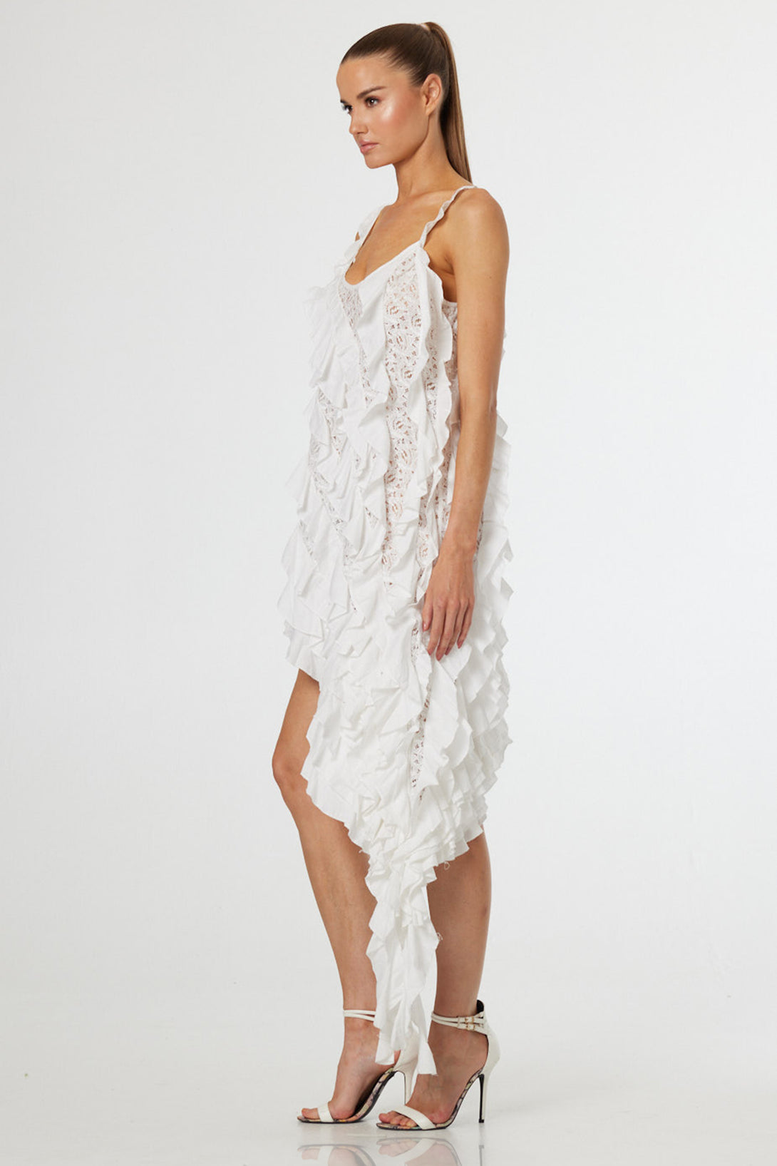 oversized asymmetrical dress Women's Asymmetric Oversized Draped Dress