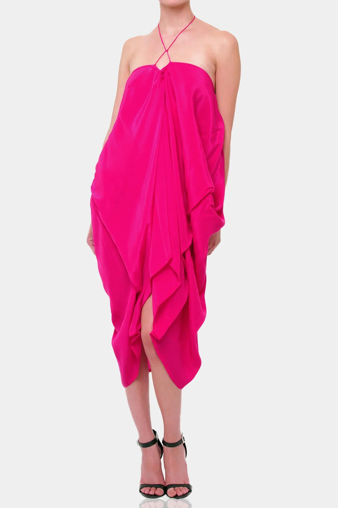 strapless open back dress Designer Pink Mini Dress | Short Dress | Best Caftan