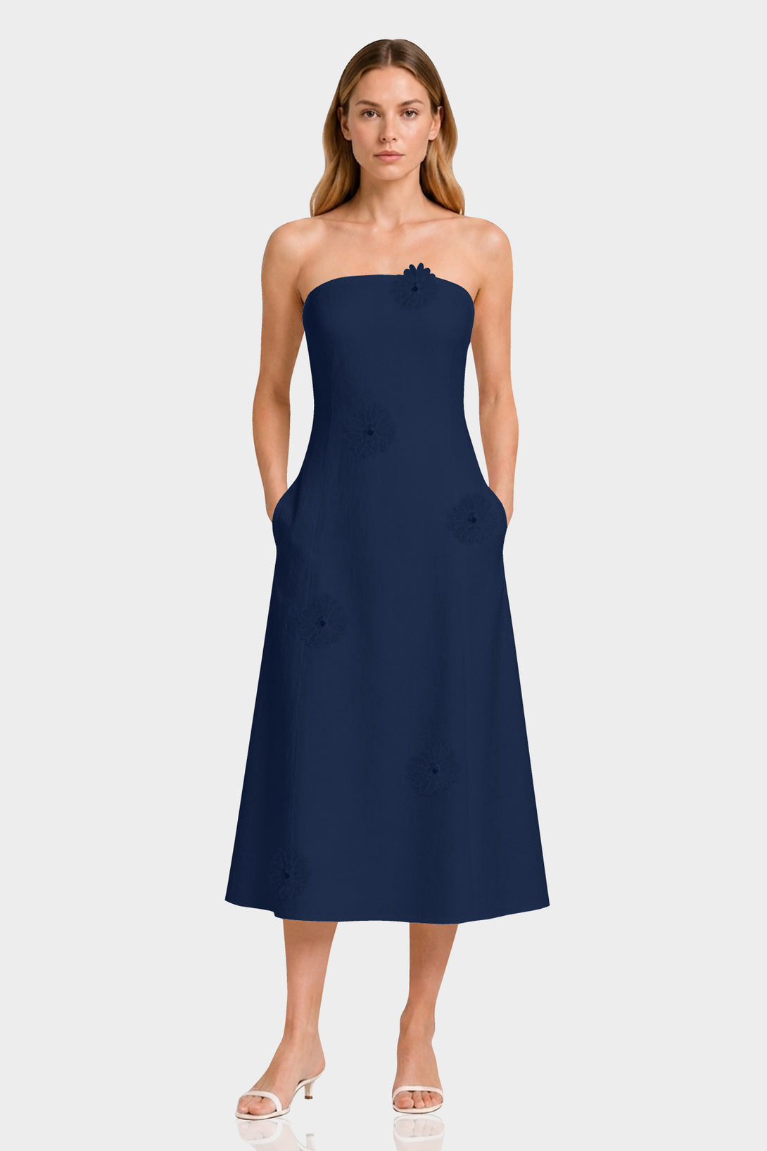Midnight Blue Resort Midi Dress