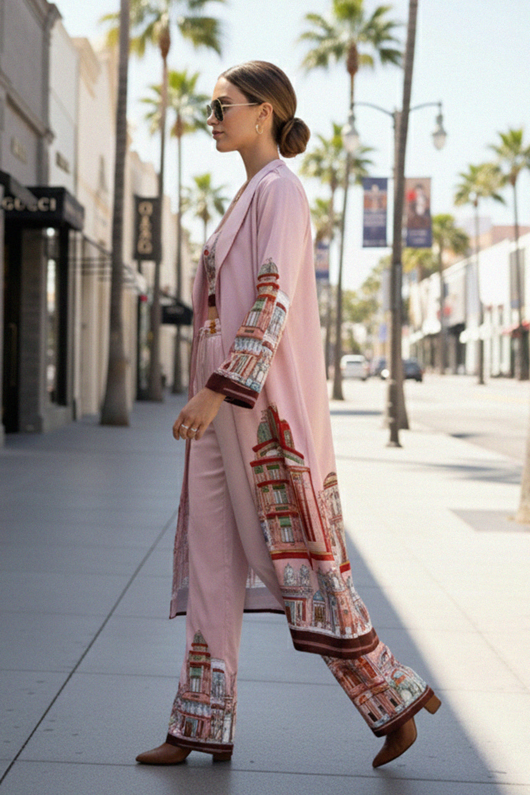 trendy short robe, feminine silk kimono, soft silk wrap, Kyle-X-Shahida