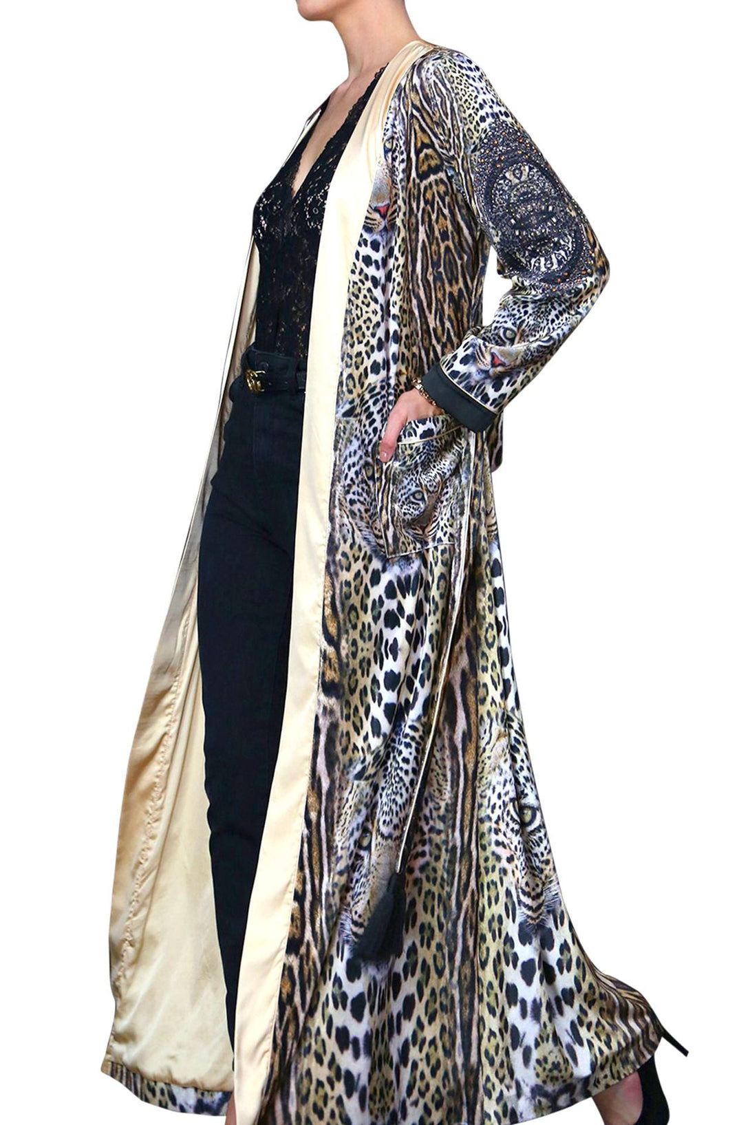 long kimono robe,
full length robe,
designer robe womens,
Kyle Richards,
Kyle X Shahida,