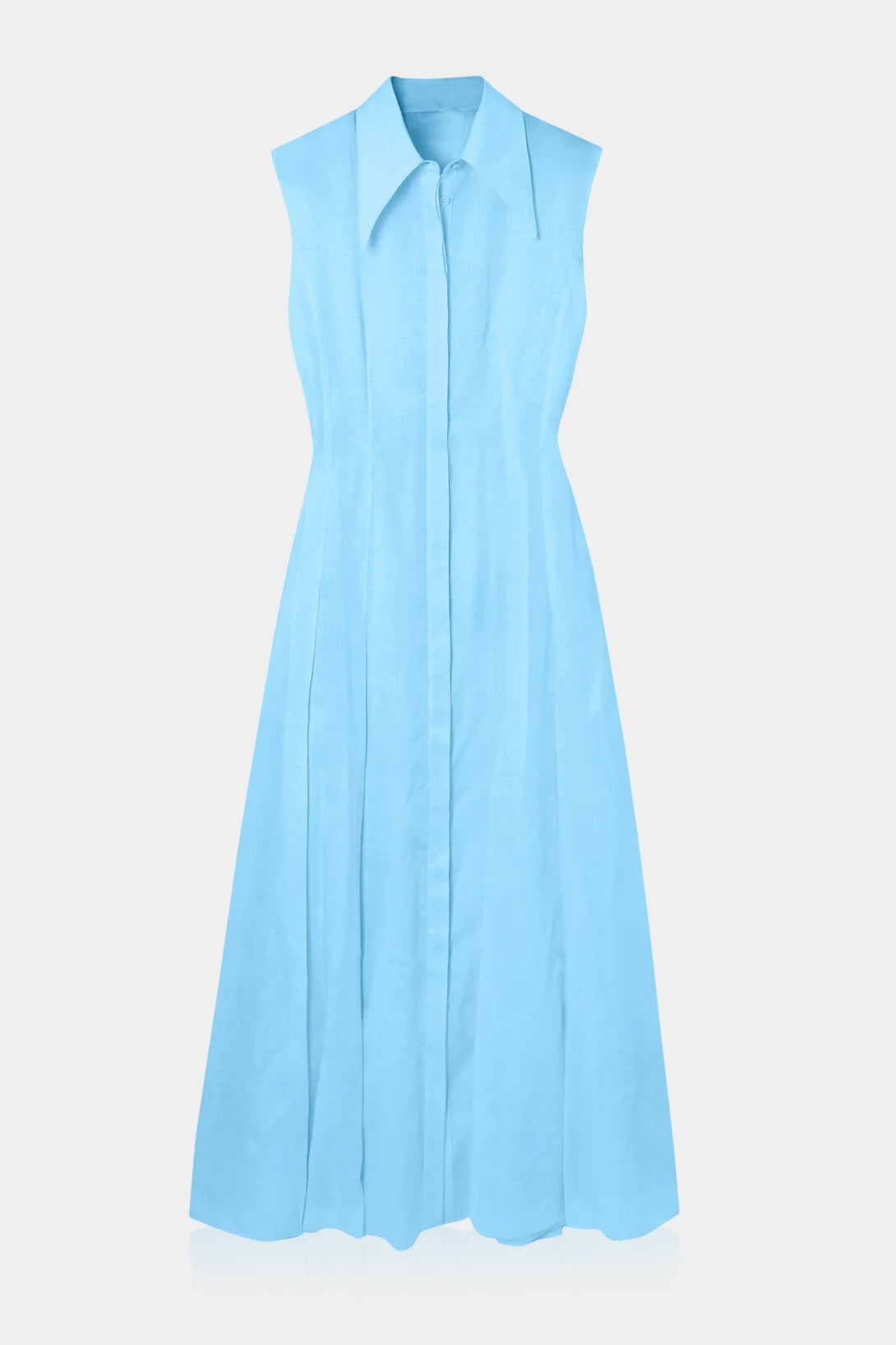 Floor Length Shirt Dress | Womens Blue Dress Shirt