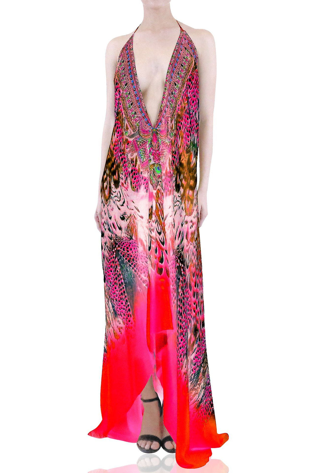  pink prom dresses, long satin dress, Shahida Parides, plus size maxi dresses, flowy maxi dress,
