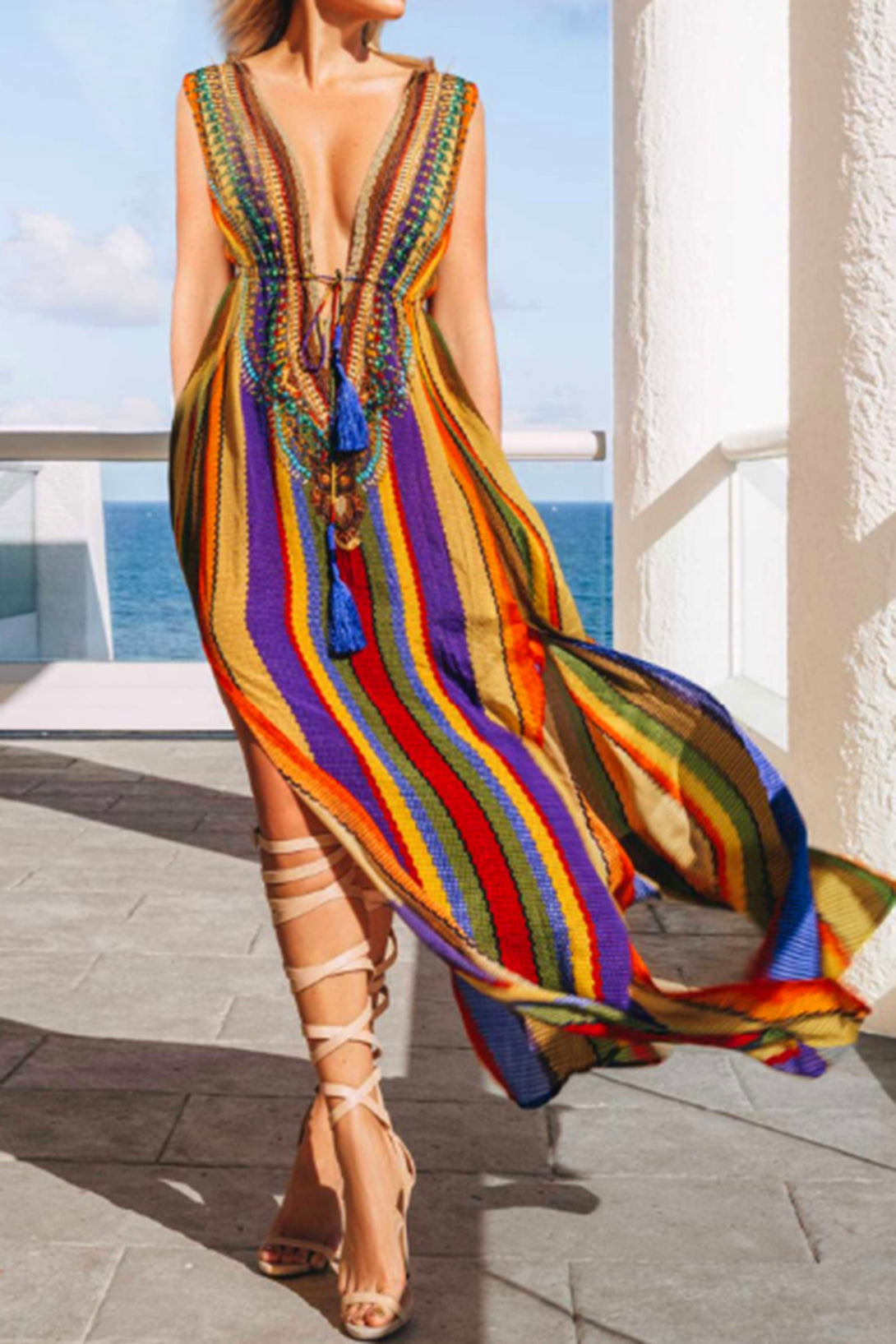  multi color maxi, plus size maxi dresses, Shahida Parides, long summer dresses, summer maxi dress,