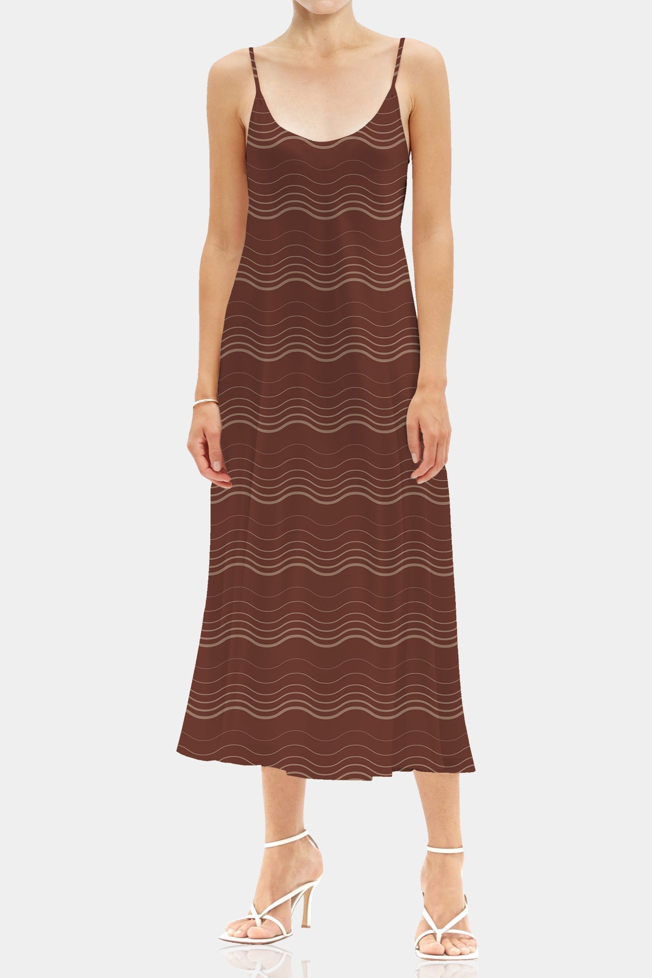 Designer Silk Cami Midi Dress | Camisole Dress