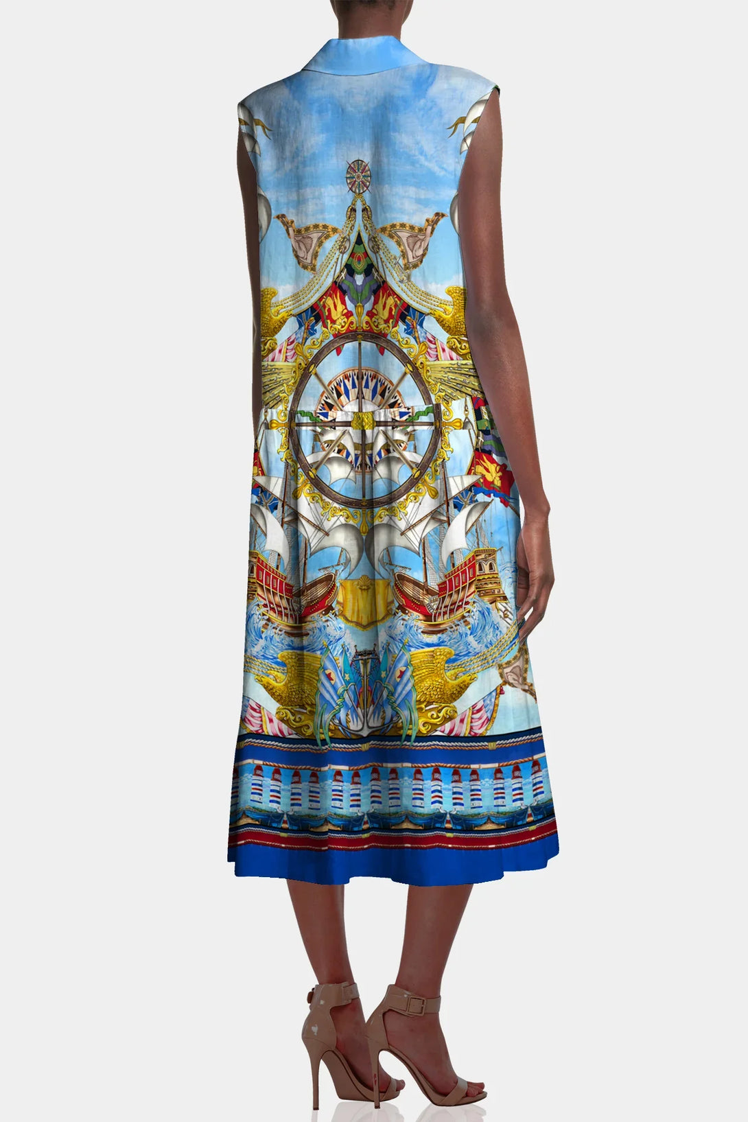 Blue Midi Dress | Summer Vacation Dresses | Shahida Parides Small Blue Midi Dress | Summer Vacation Dresses | Shahida Parides Small