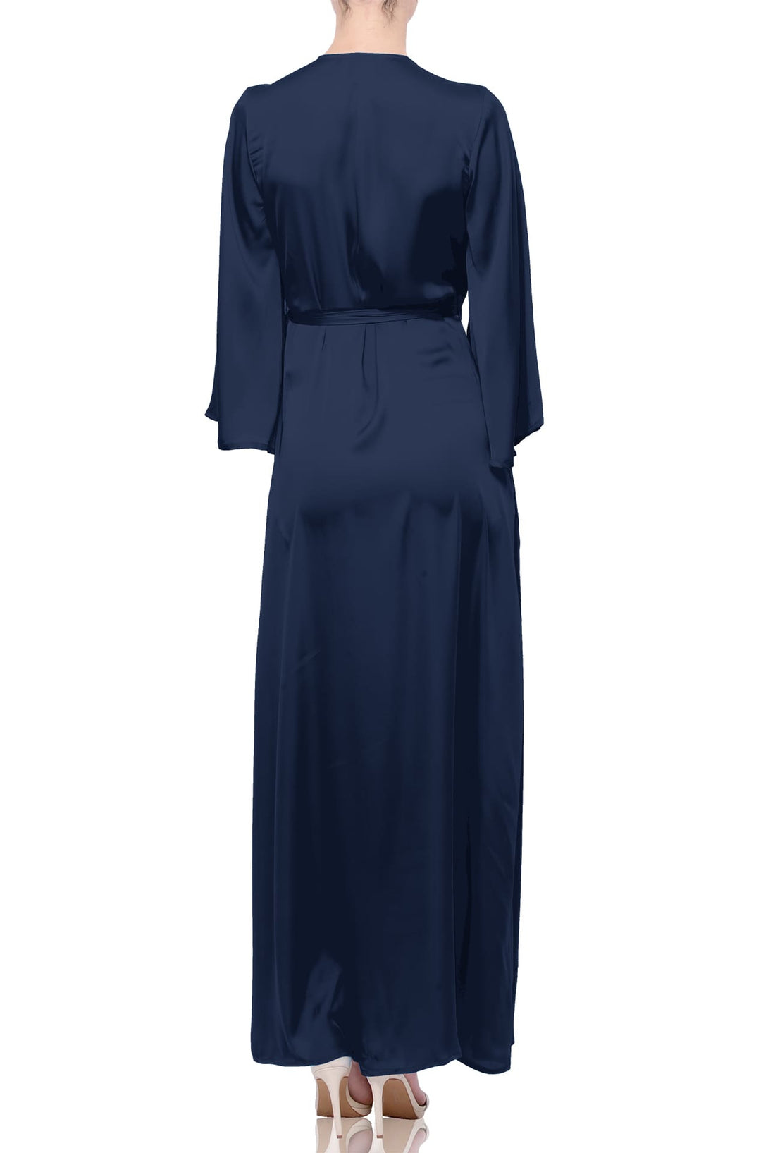 midnight navy bridesmaid dresses A Line Off Shoulder Navy Blue Long Prom Dresses, Navy Blue Bridesmaid –  abcprom