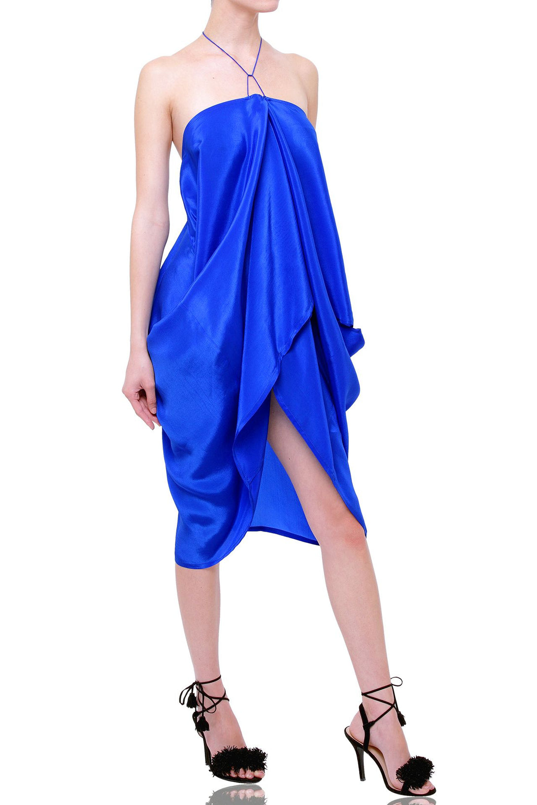 dark blue mini dress, designer kaftan, mini frock for women, plus size short dresses, Shahida Parides,