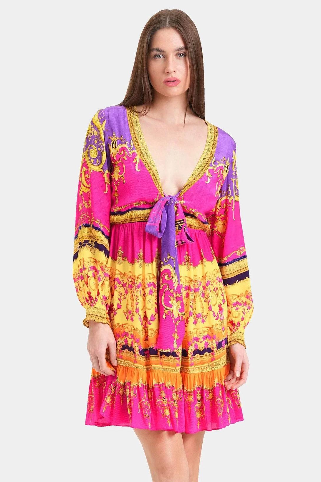 Designer Bright Pink Mini Dress | Classy Mini Dress | Shahida Parides Small - Medium Designer Bright Pink Mini Dress | Classy Mini Dress | Shahida Parides Small - Medium