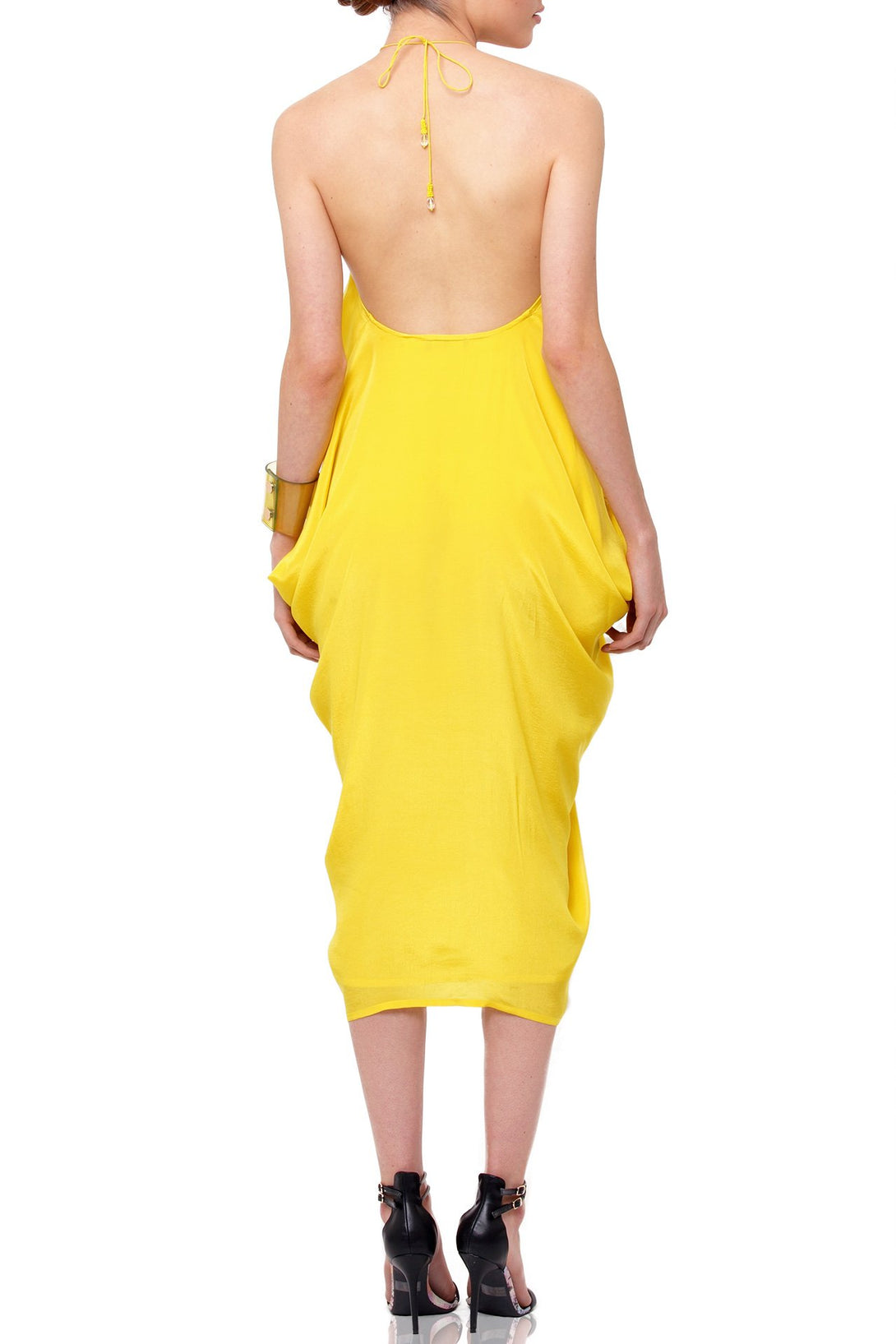  mini dress yellow, short kaftan, Shahida Parides, sexy mini dresses for women, embellished mini dress,