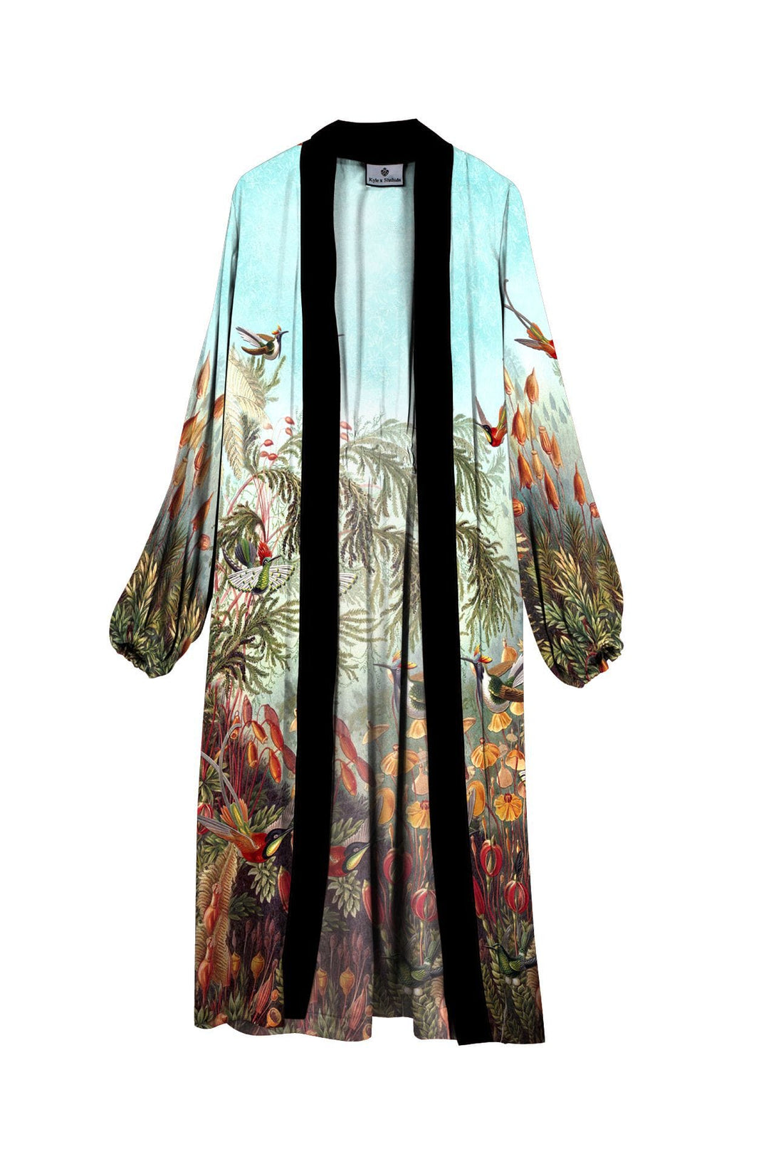 kimono silk robe women's, Kyle X Shahida, womens long kimono, long kimono robe womens