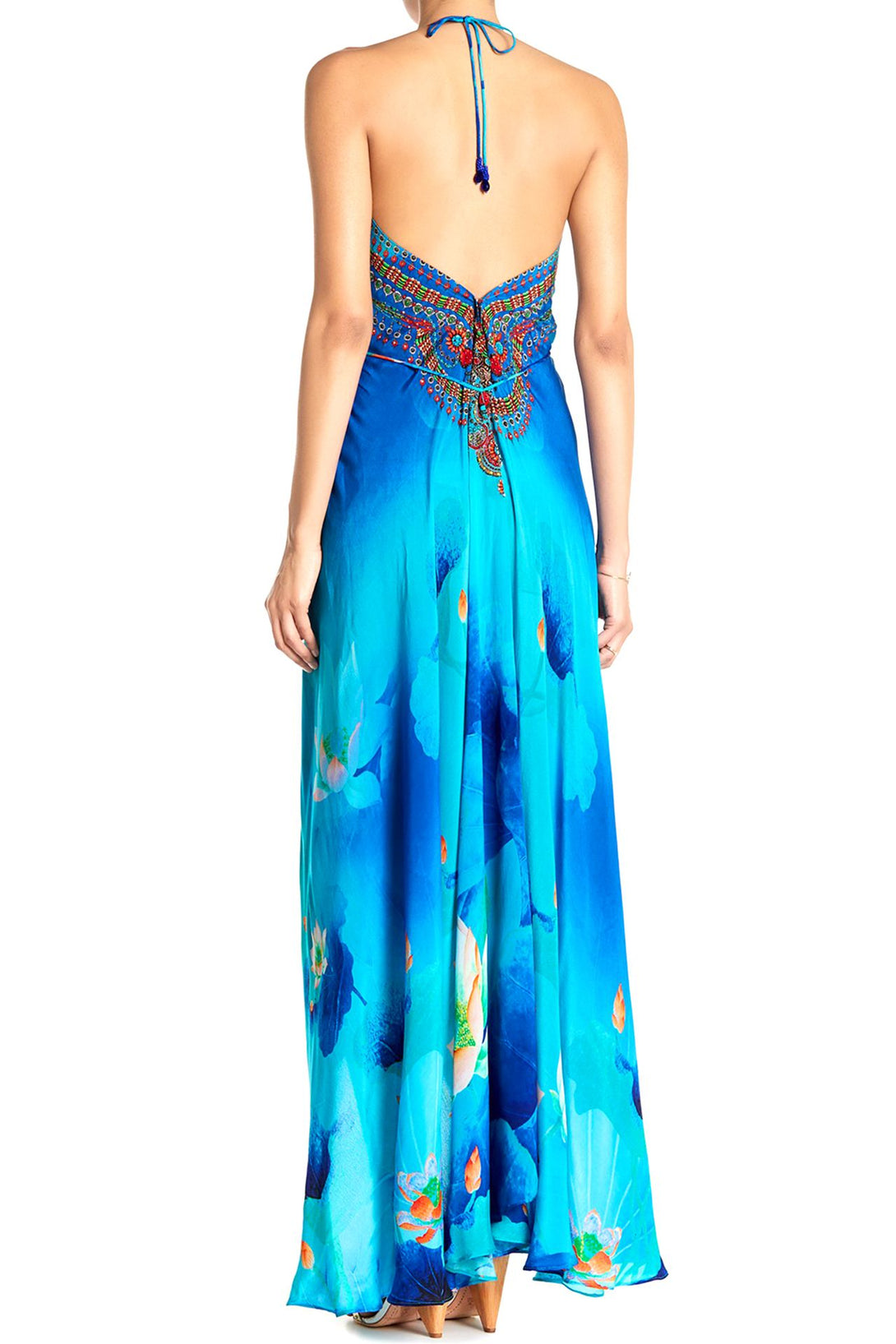  light blue long dress, long satin dress, Shahida Parides, plus size maxi dresses, flowy maxi dress,