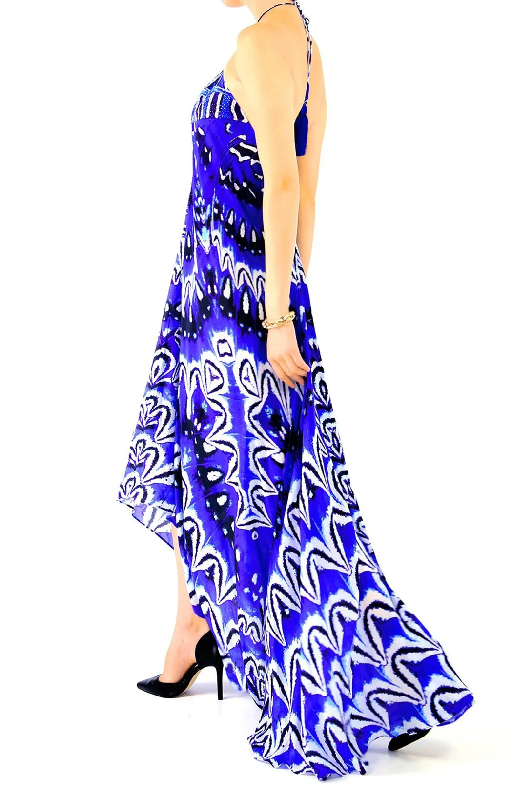 One Size Long Summer Dresses Blue One Size Long Summer Dresses Blue