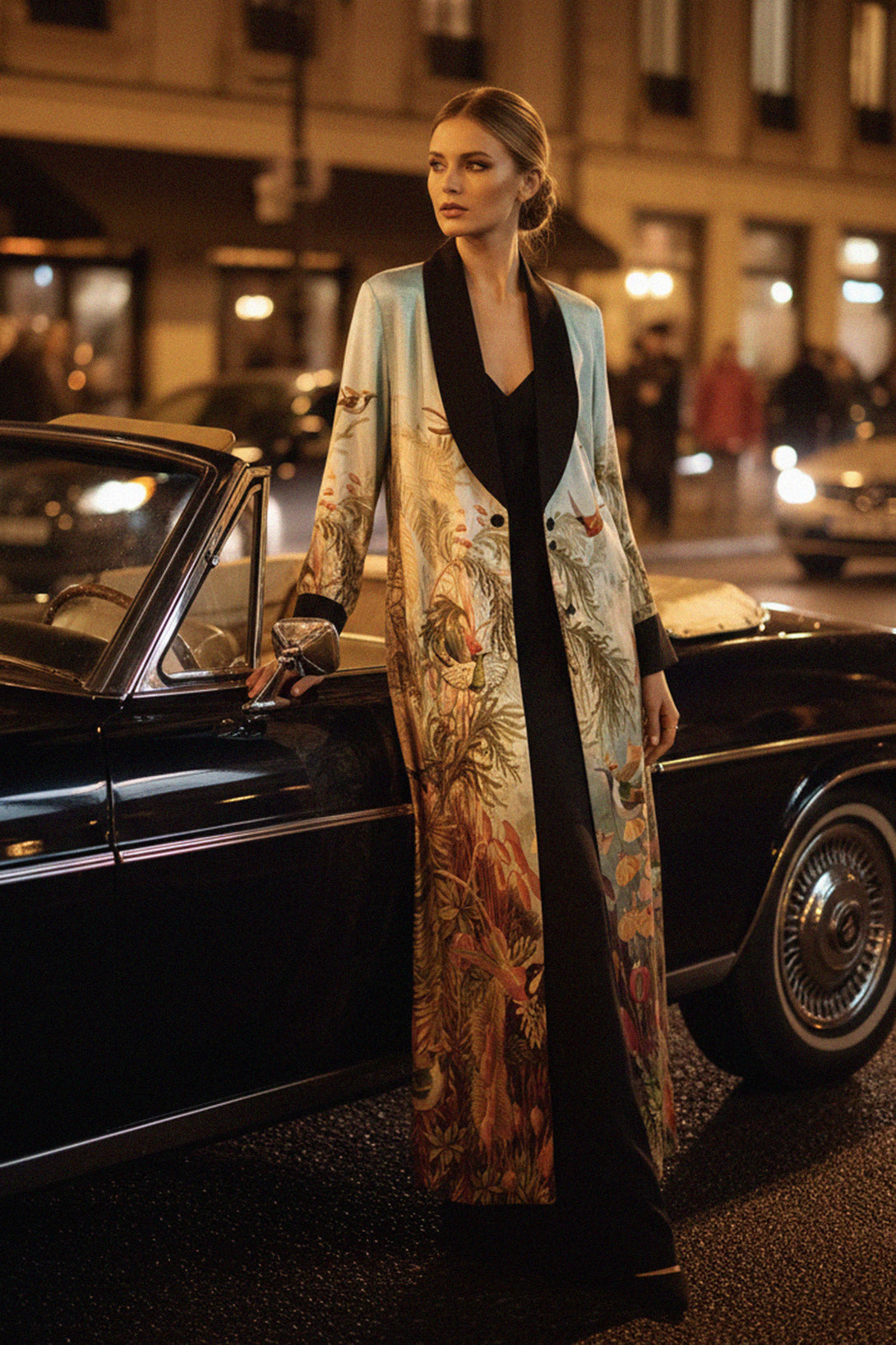 modern elegance, runway feel, bold robe, fashion night, shahida-kyle-richards, stylish woman, city style