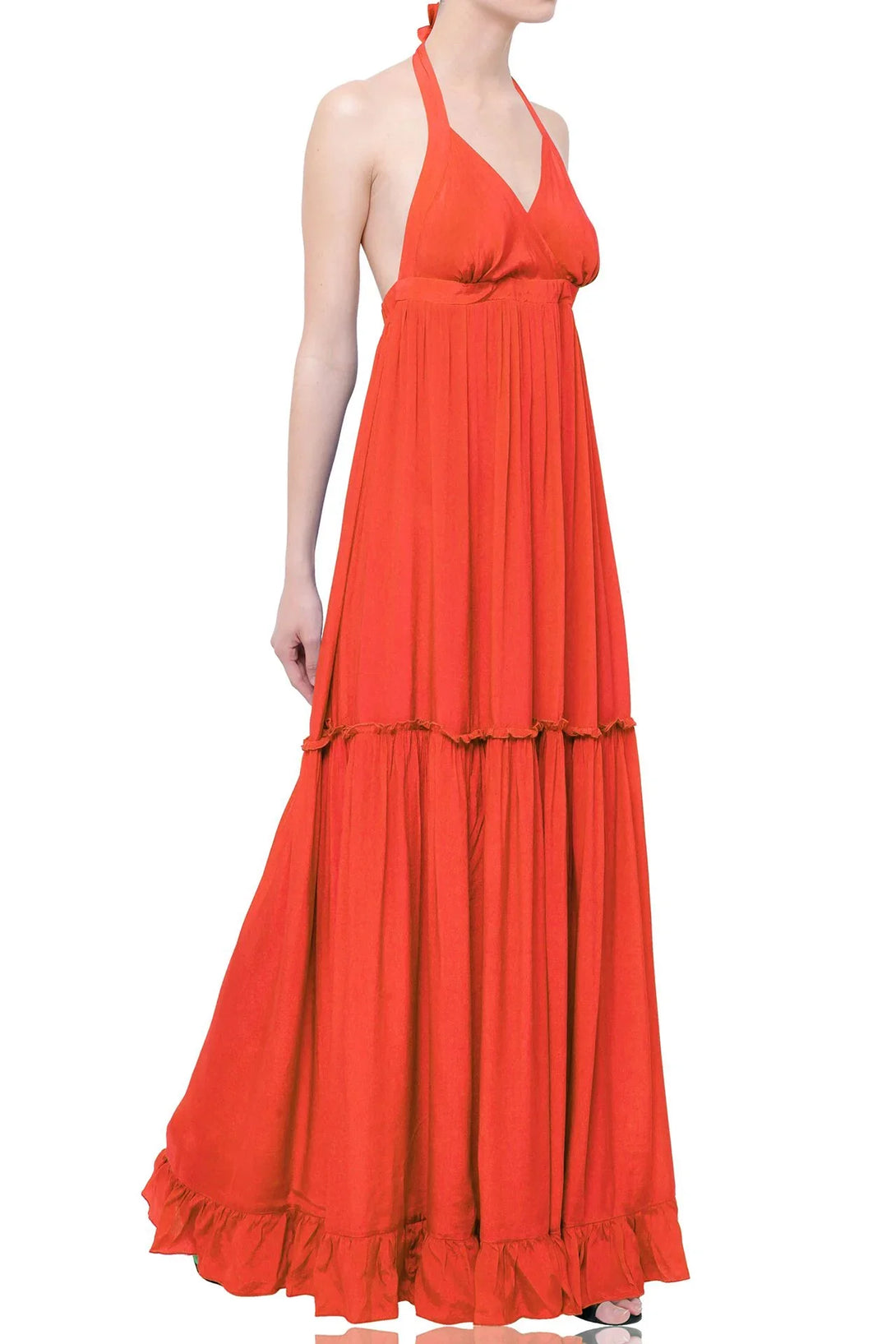 Backless Long Formal Orange Dress Backless Long Formal Orange Dress