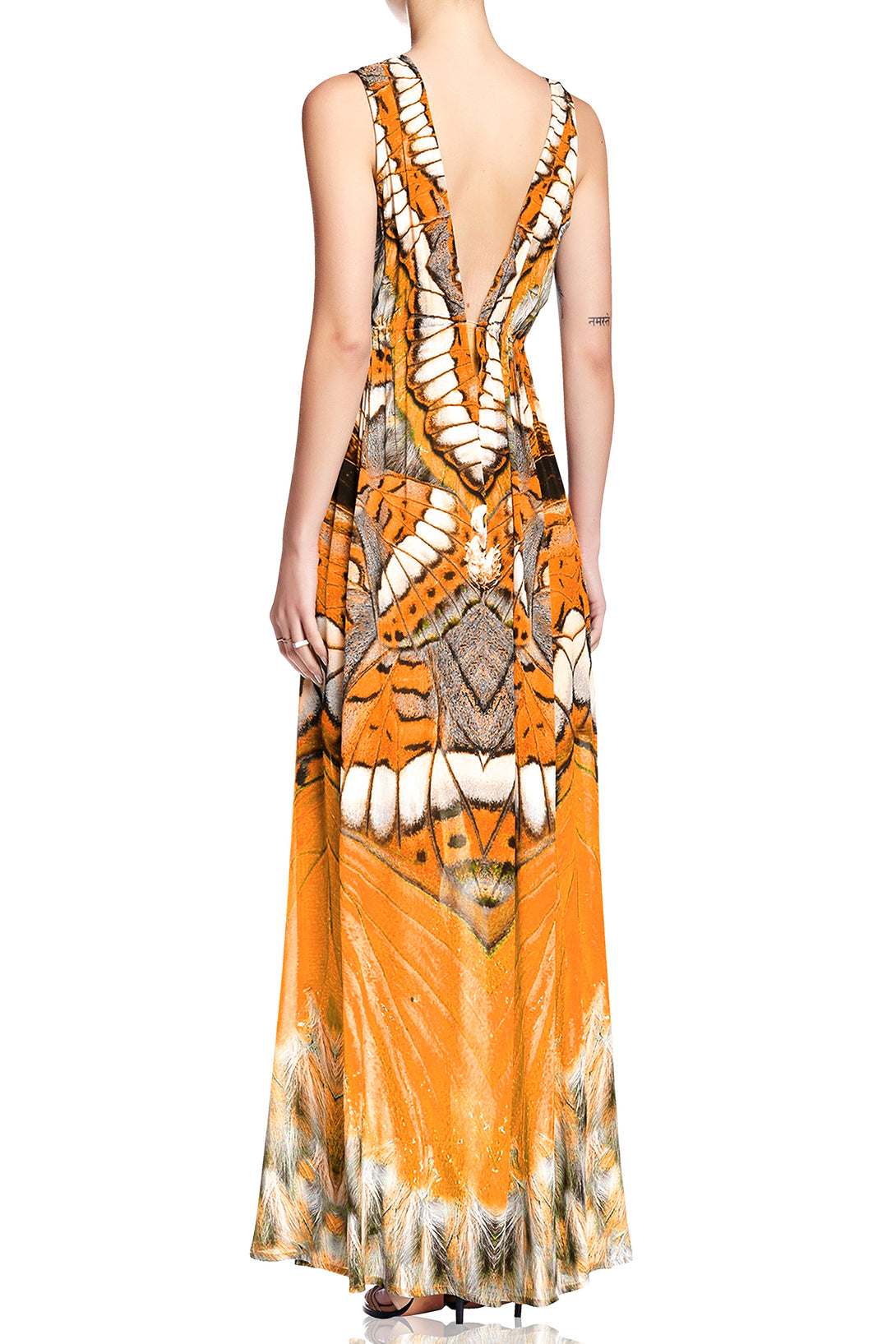  burnt orange long formal dresses, long summer dresses for women, Shahida Parides, long dresses for women,