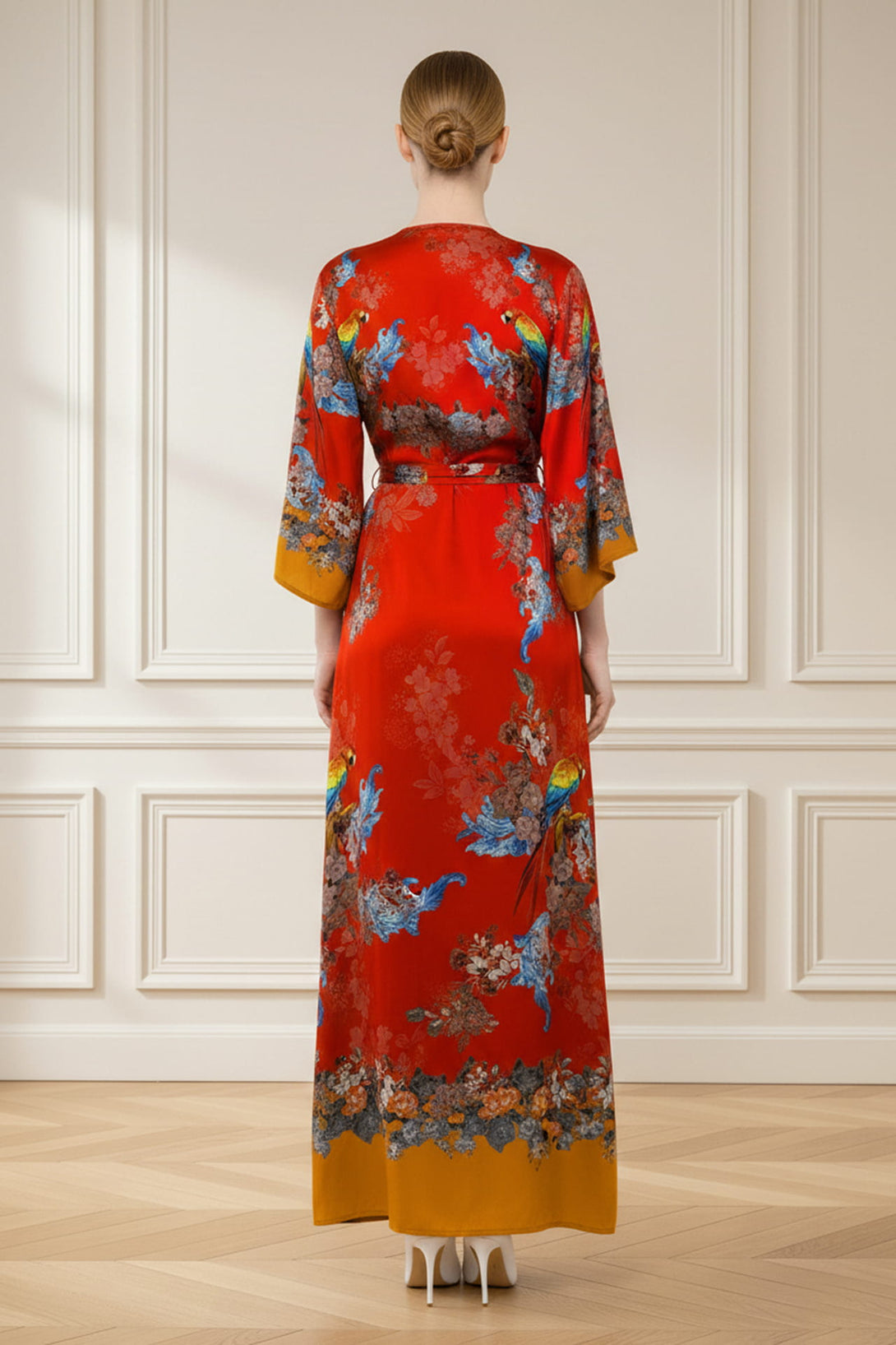 tropical orange dress Symi Dress - Orange Tropical