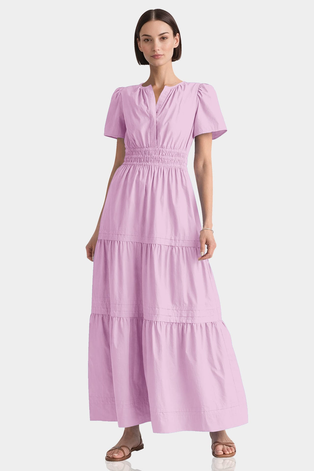 cotton flowy maxi dress Amara Half sleeves 100% Cotton Maxi Dress for