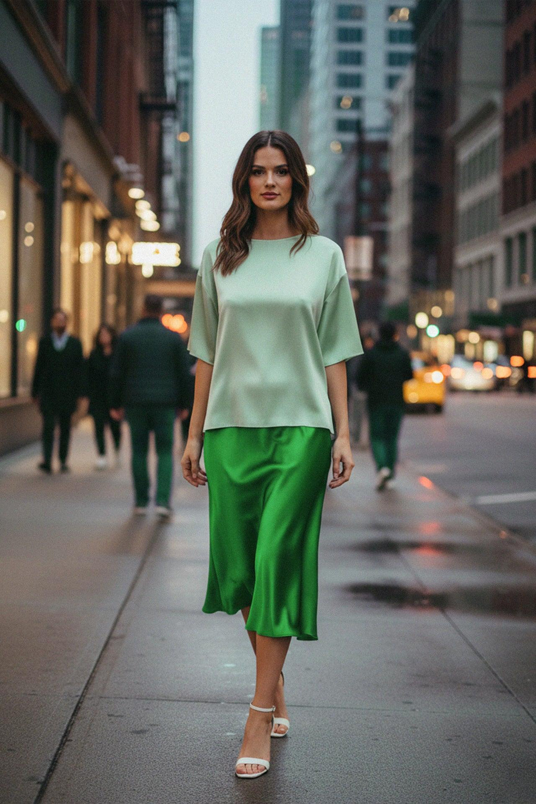 mid length skirts for women, knee length skirt, high waisted midi skirt, Shahida Parides,