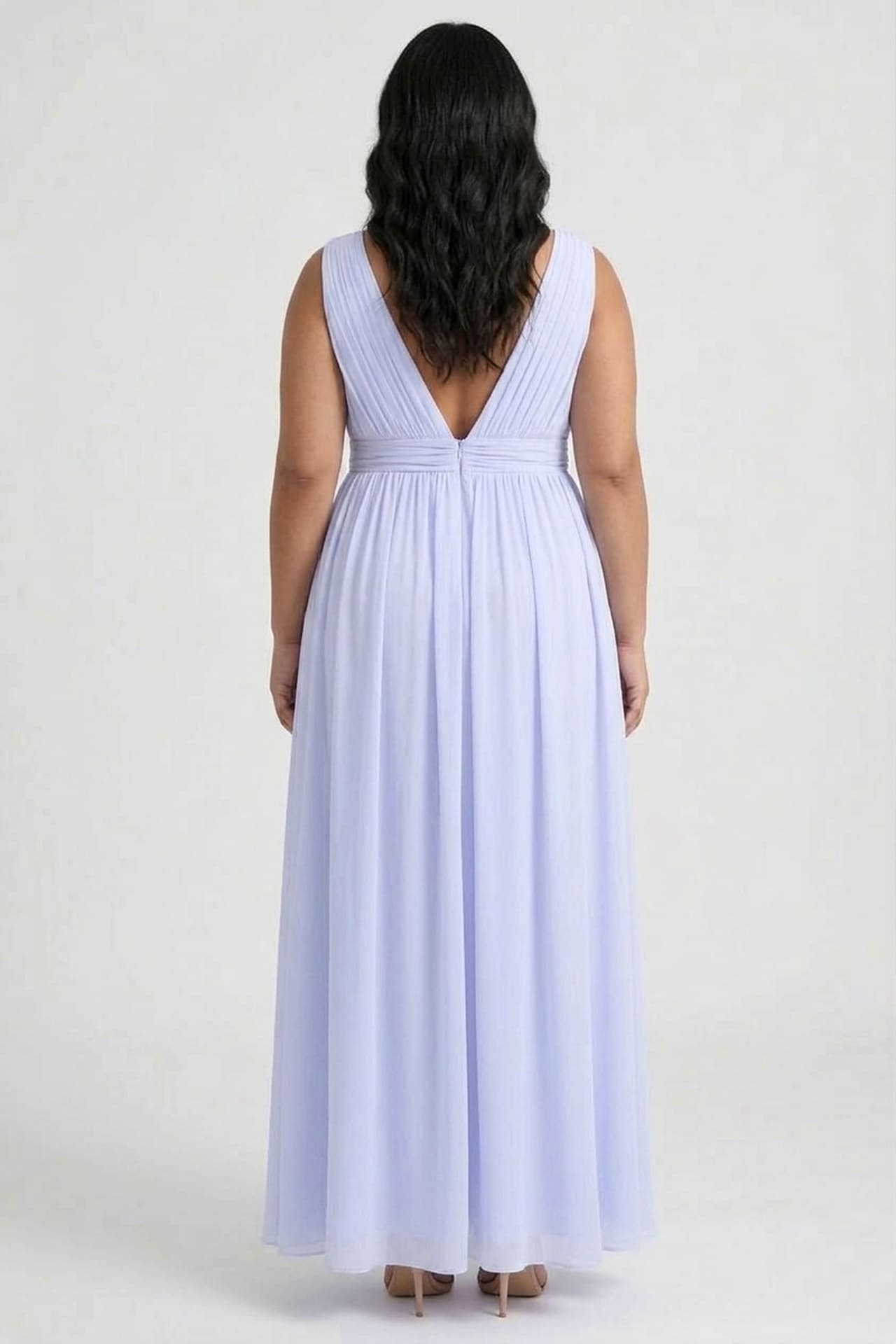 dress code for tiffany blue box cafe Baby Blue Plus Size Midi Wrap Dress main image 1