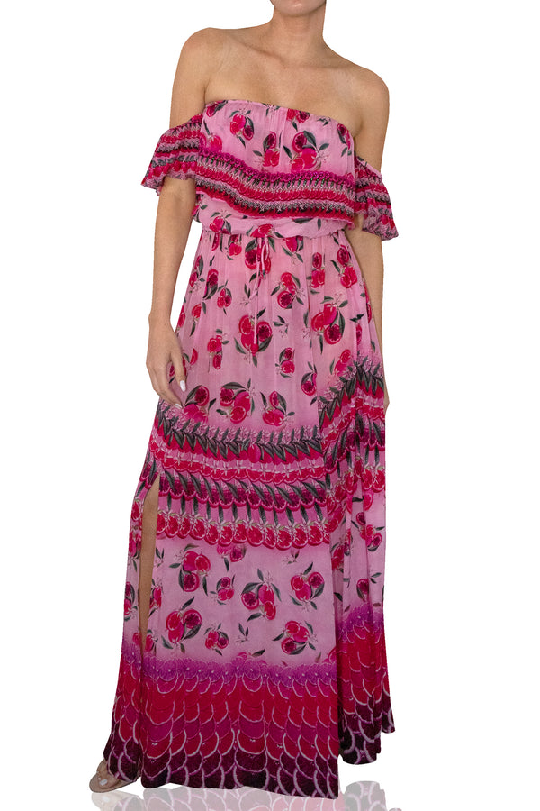  pink outfits for women, plus size off the shoulder dress, Shahida Parides, plus size maxi dresses,