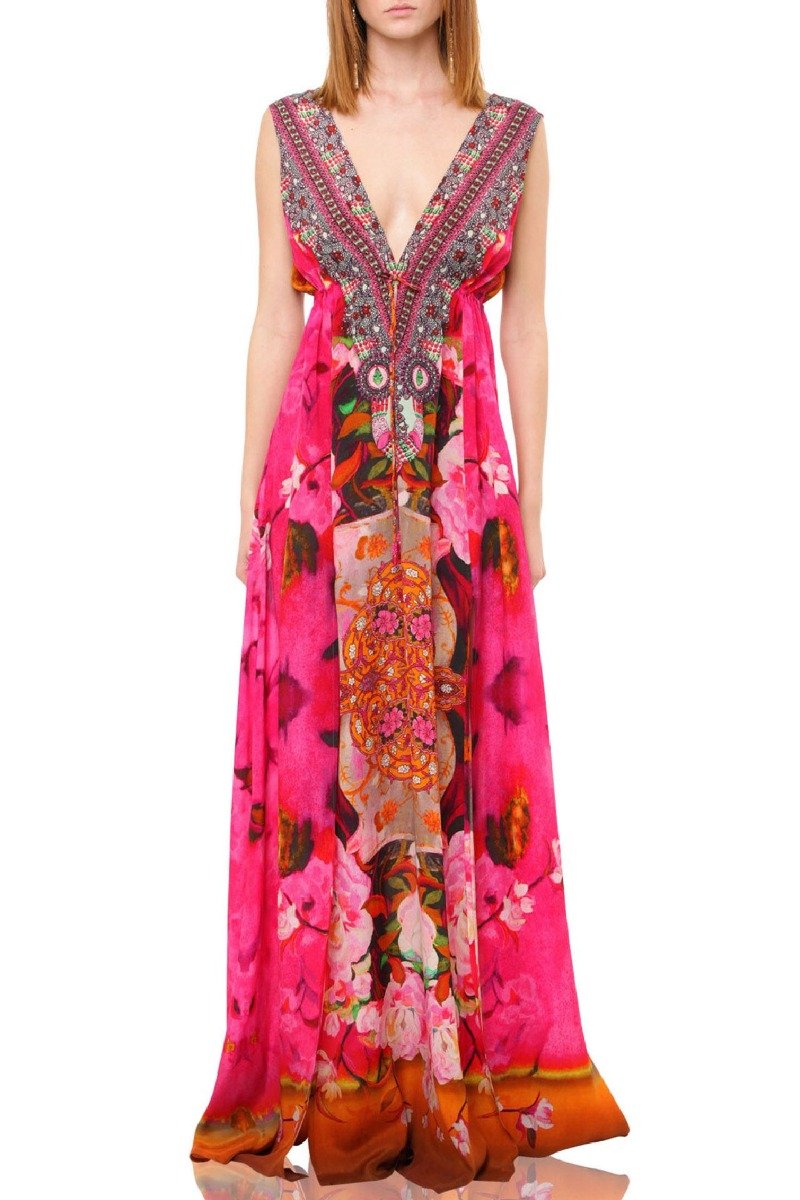  maxi dress hot pink, formal dresses for women, plus size maxi dresses,