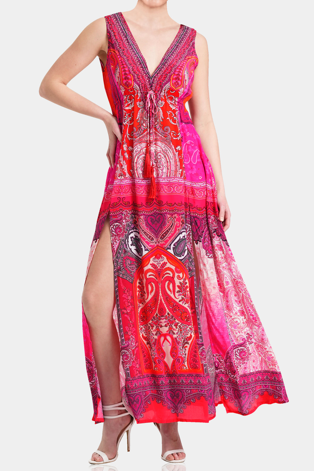  pink maxi dress women, long summer dresses for women, Shahida Parides, backless maxi dress,