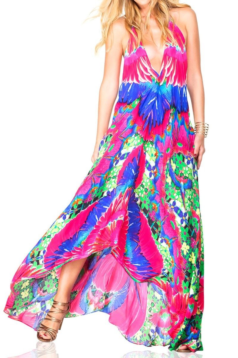  pink cocktail dress, Shahida Parides, beach maxi dress, long summer dresses, backless maxi dress,