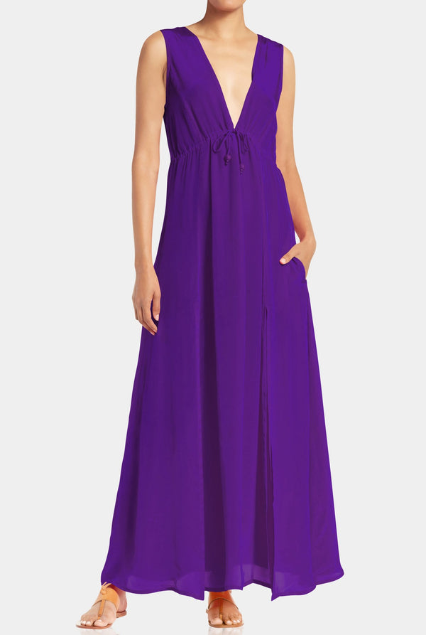  purple formal dress long, long formal dresses for women, plunging neckline cocktail dress,