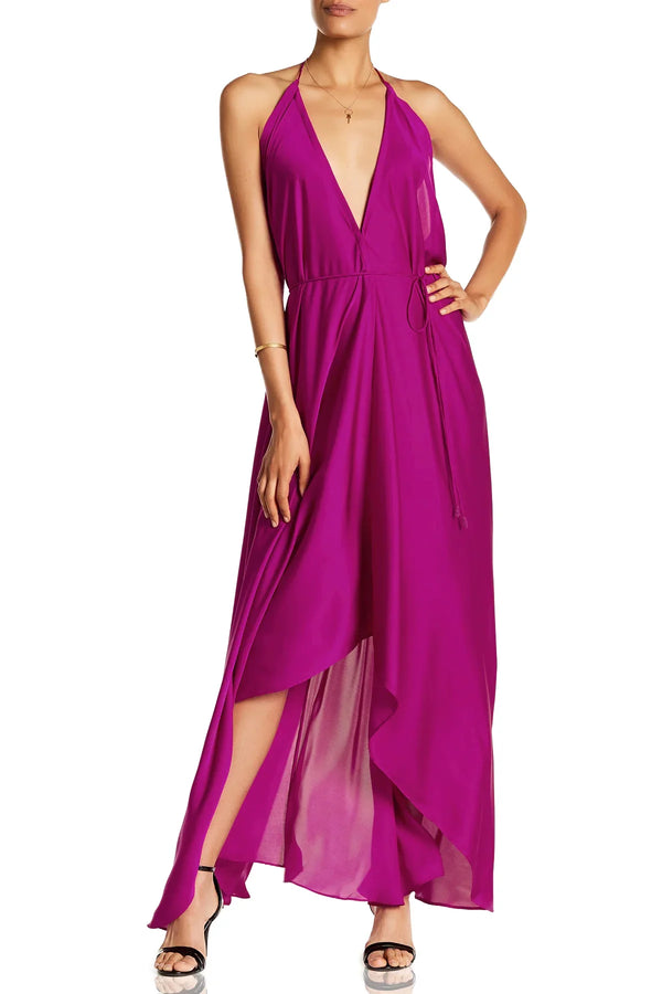  dark purple prom dress, long satin dress, Shahida Parides, plus size maxi dresses, flowy maxi dress,