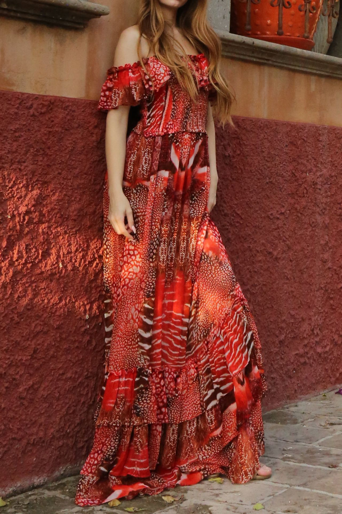  red designer dress, flowy maxi dress, Shahida Parides, plus size maxi dresses,