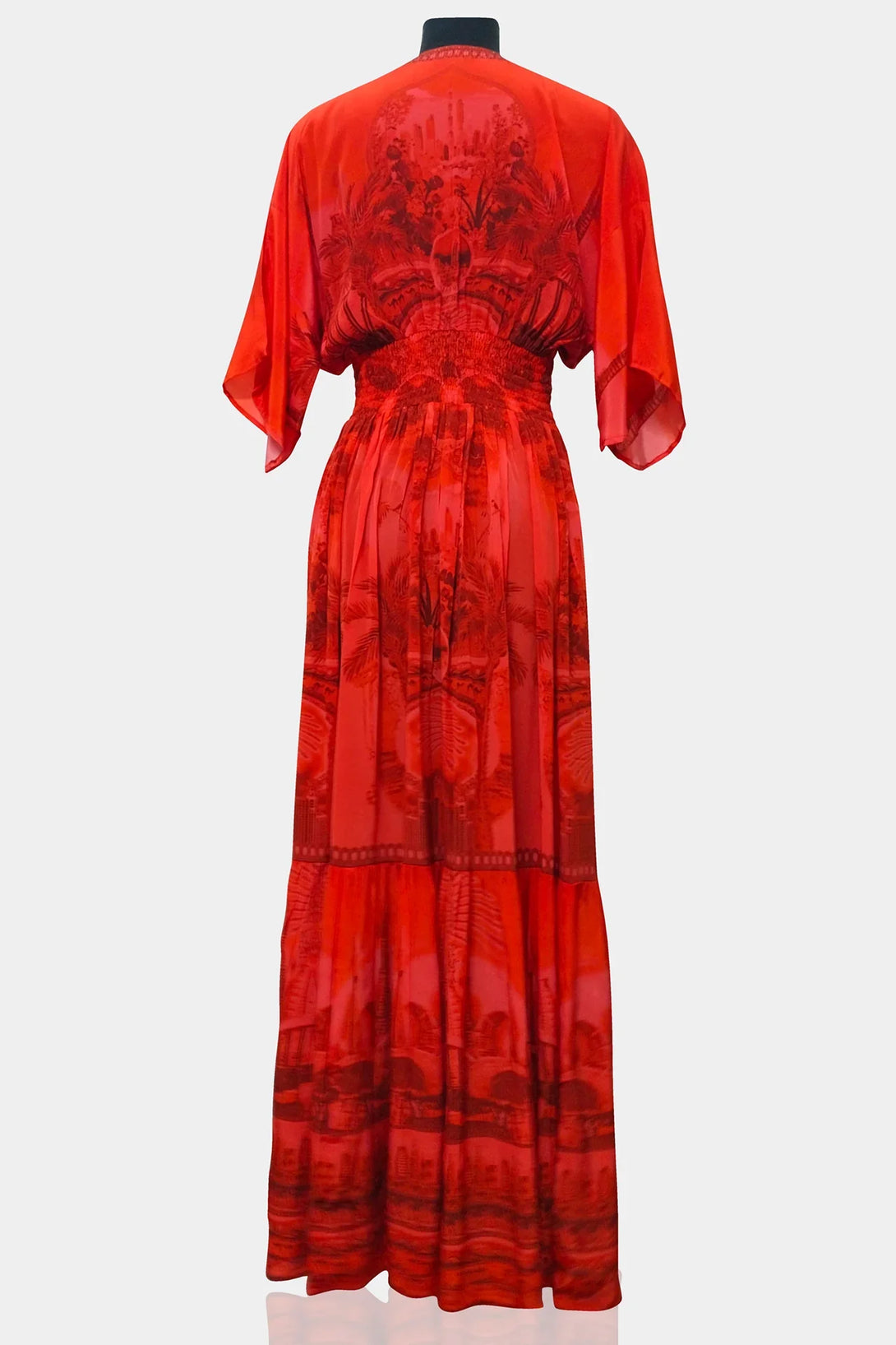 Designer Red Long Dress | Backless Maxi Dress | Shahida Parides Extra Large Designer Red Long Dress | Backless Maxi Dress | Shahida Parides Extra Large