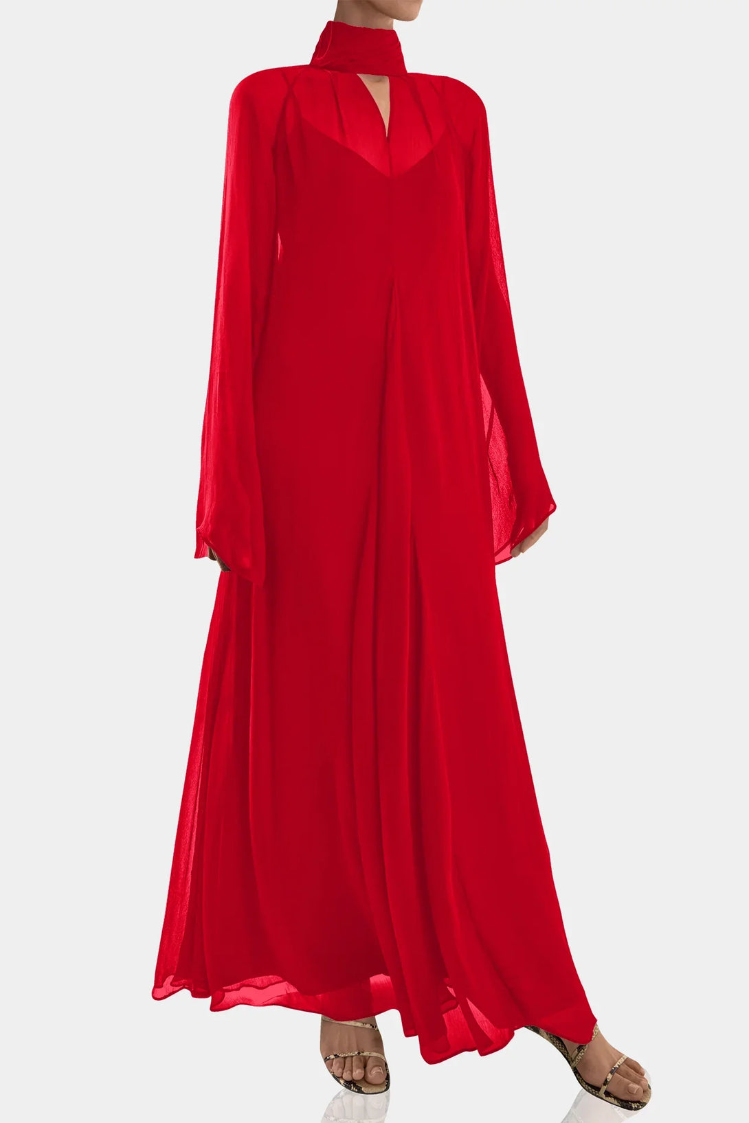 Shahida Parides, party wear maxi dress, maxi dress, chiffon dress,