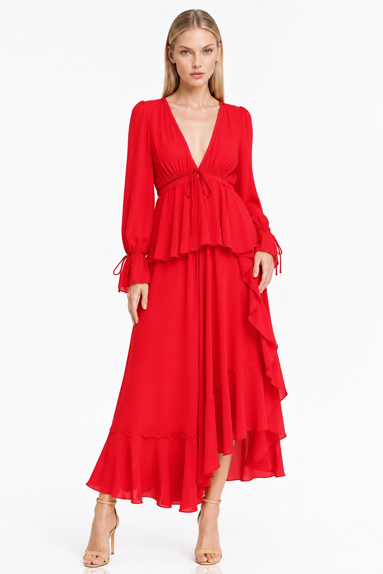 Handkerchief Hem Mini Dress