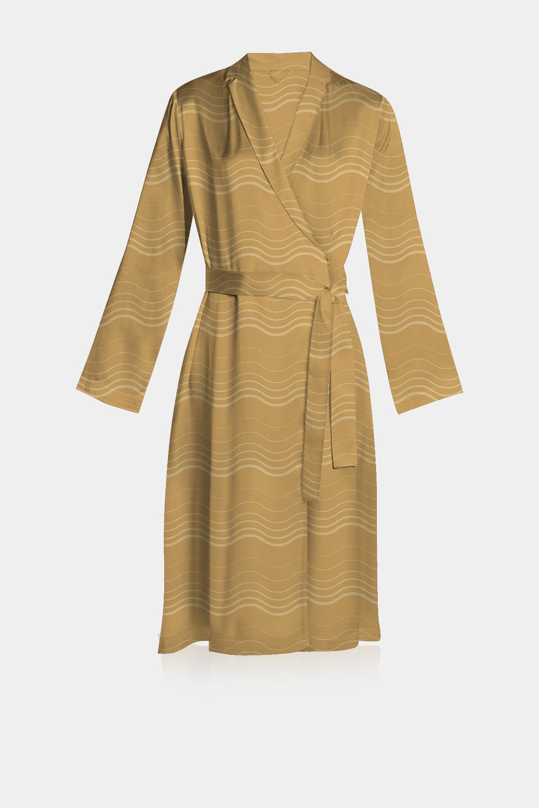 Designer Printed Robes | Long Sleeve Wrap Midi Dress - Kyle x Shahida Large Designer Printed Robes | Long Sleeve Wrap Midi Dress - Kyle x Shahida Large