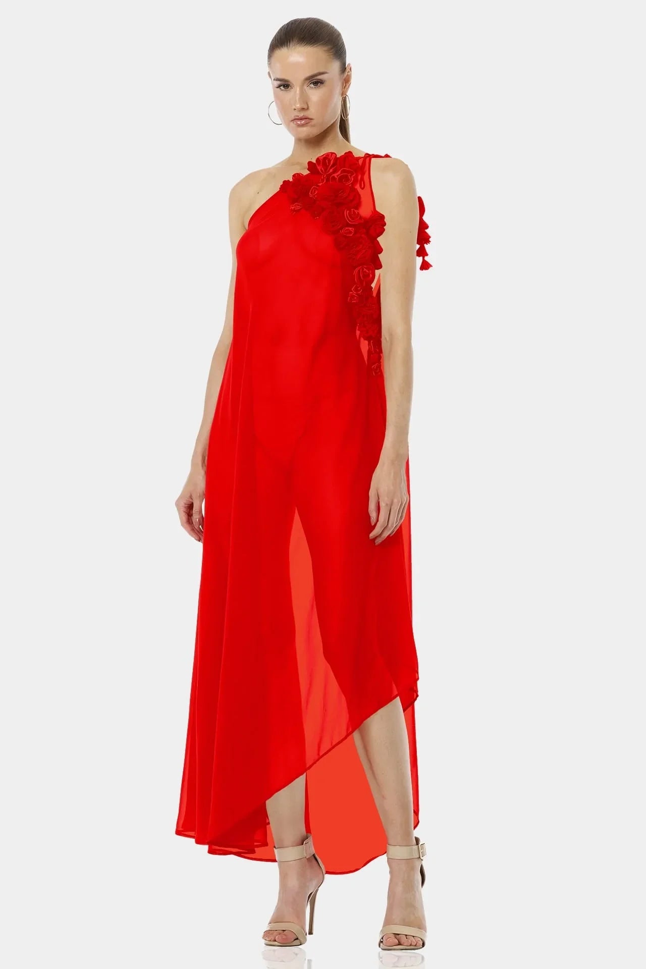 bring the romance handkerchief hem maxi dress Bring the Romance Handkerchief Hem Maxi Dress (Women)