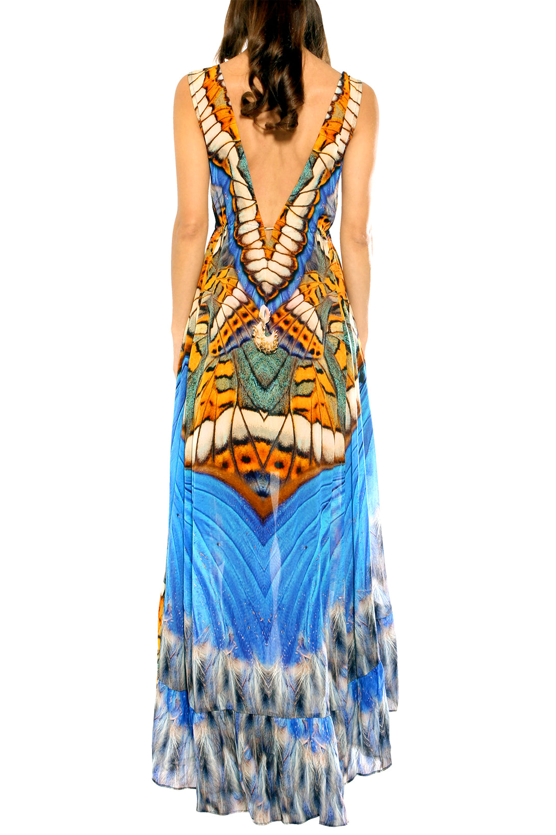  blue color maxi dress, flowy maxi dress, long formal dresses, high low dresses for ladies, Shahida Parides,