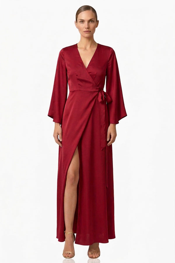 autumn red bridesmaid dresses Charming Long A-line Beautiful Bridesmaid Dresses For Women main image 0