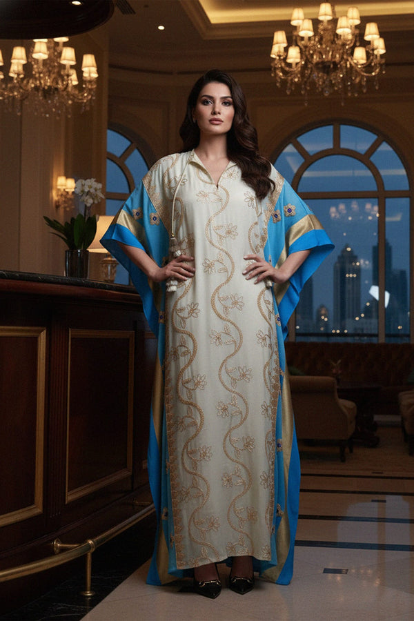 Designer Caftans For Women | Silk Kaftan Dress | Shahida Parides
