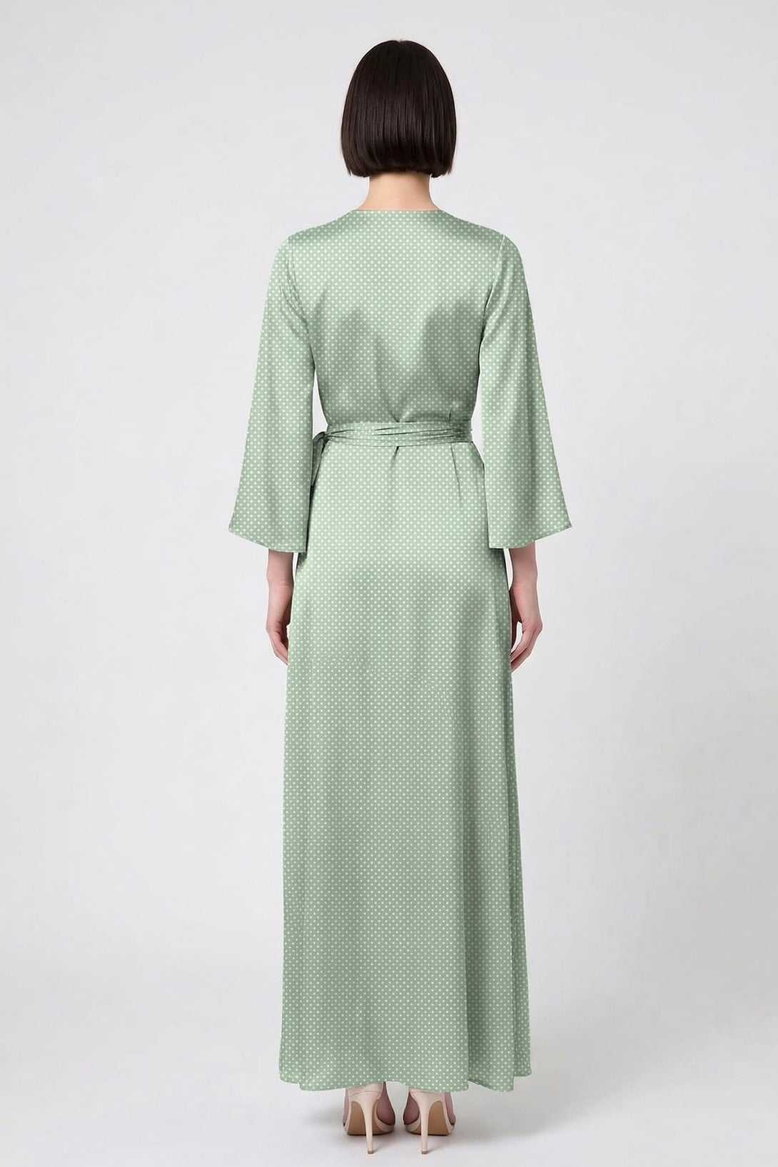 mint green wrap dress Pale Green Abigail Frill Wrap Dress | WHISTLES