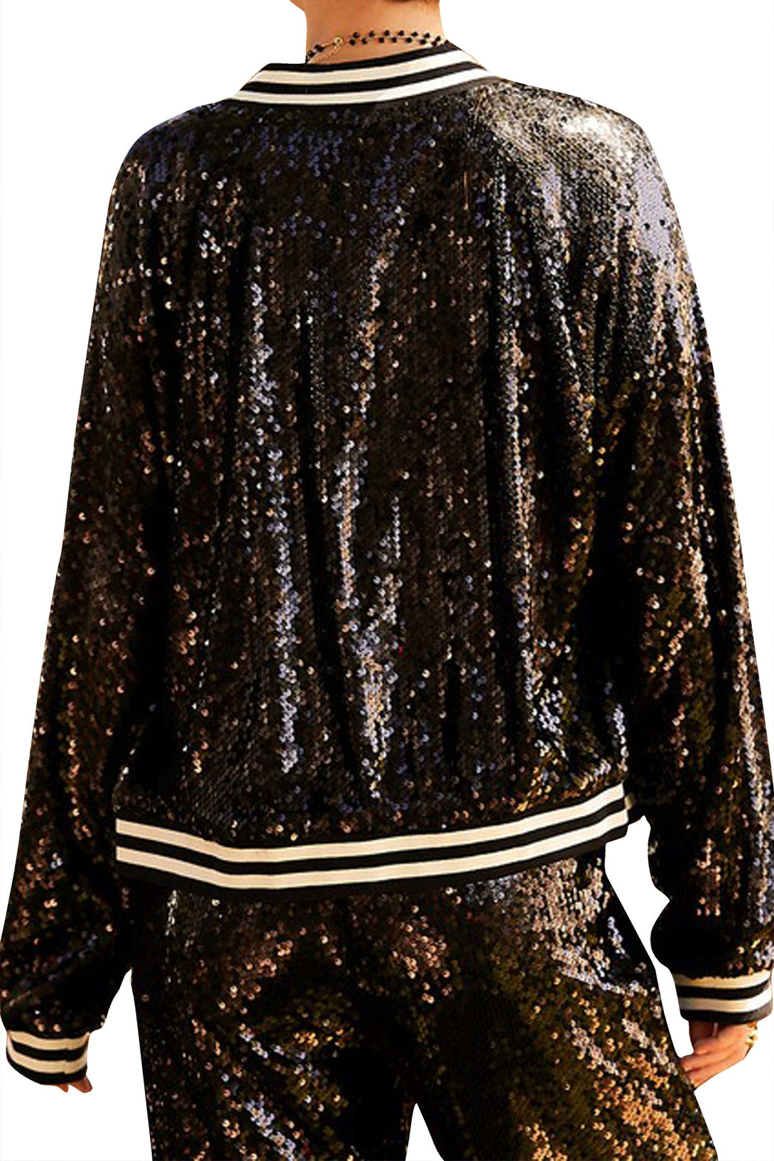 Sequin Velour Sweatsuit Designer Sequin Tracksuit All Black