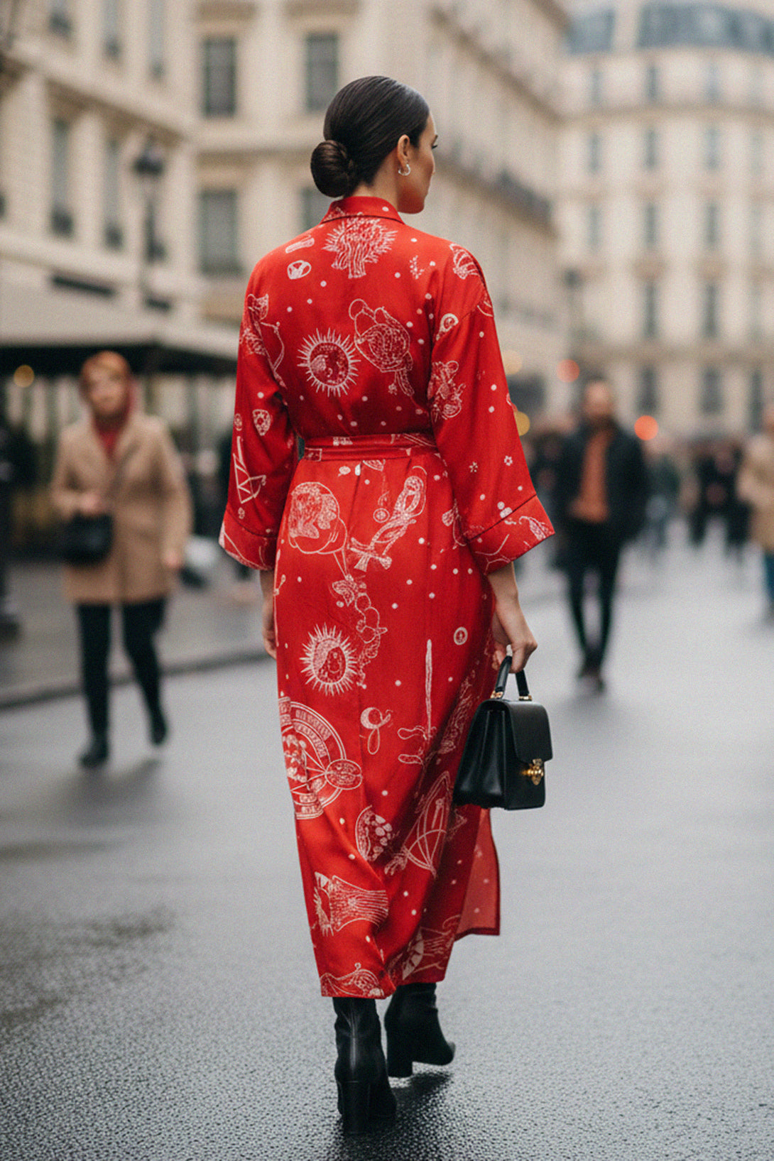 sexy designer robe, kimono womens robe, Shahida-parides style, stylish sexy robe, elegant womens kimono, chic designer robe