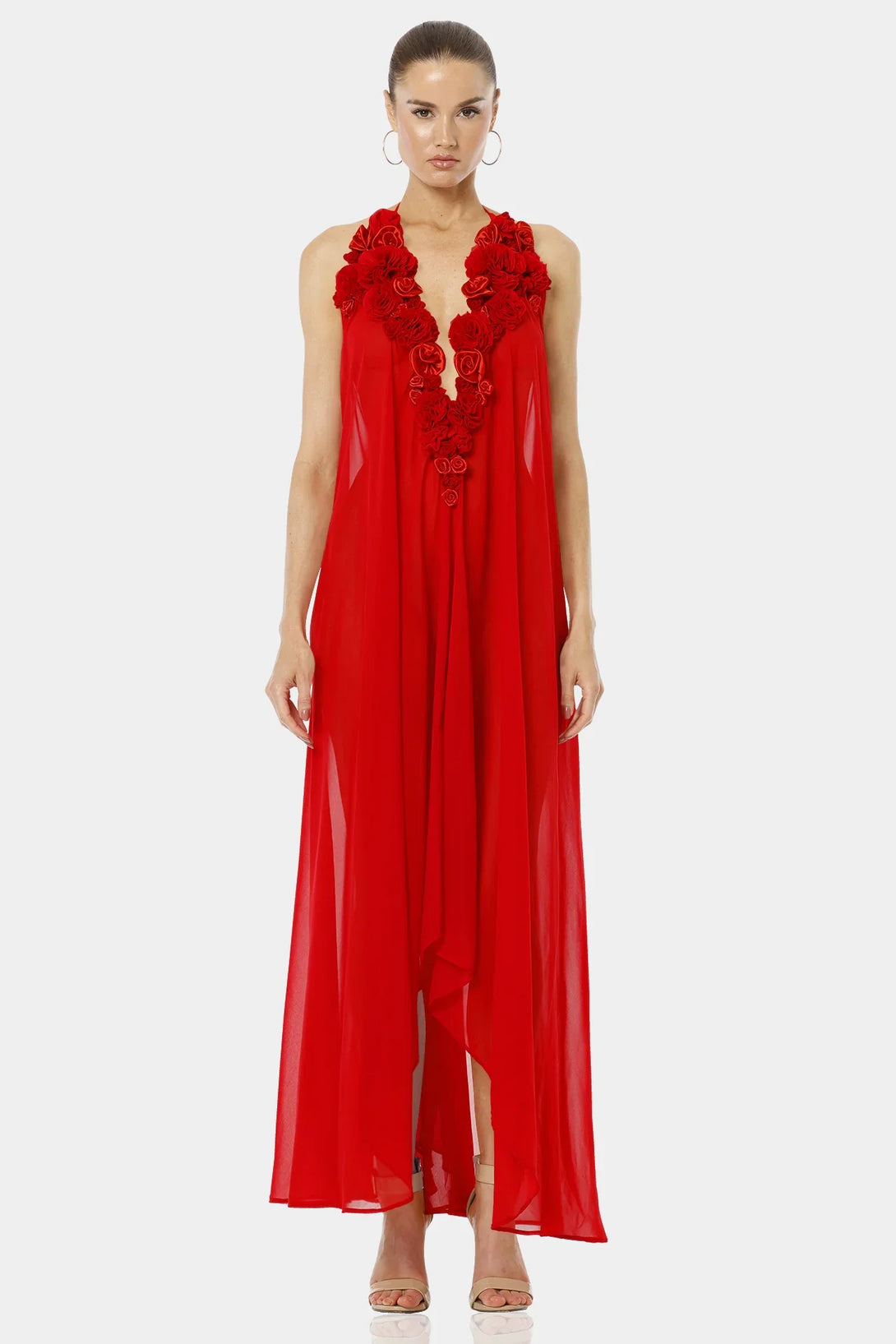gorgeous maxi dresses PRETTYGARDEN Women's Summer Floral Boho Eyelet Flowy Long Sleeve Dress for Women Beautiful Maxi Dresses: Bohemian Blues