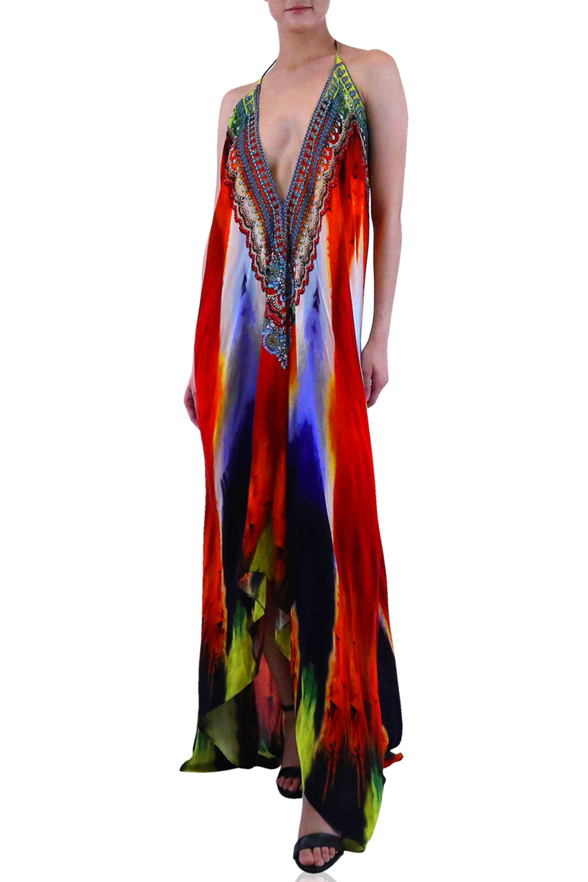  red midi dress, long silk dress, Shahida Parides, halter maxi dress, long flowy dresses,