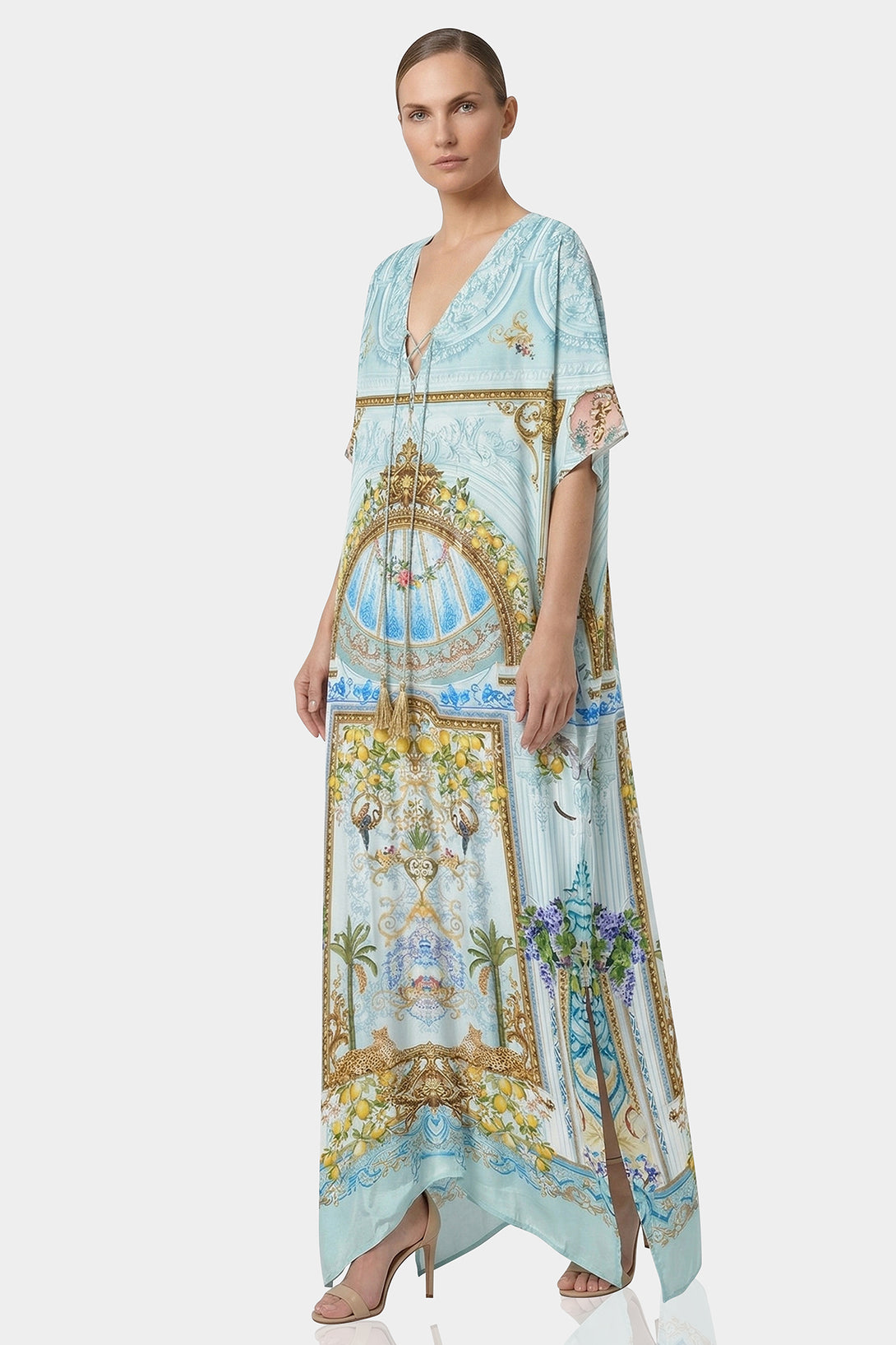 satin backless dress Satin Fit and Flare Backless Dress