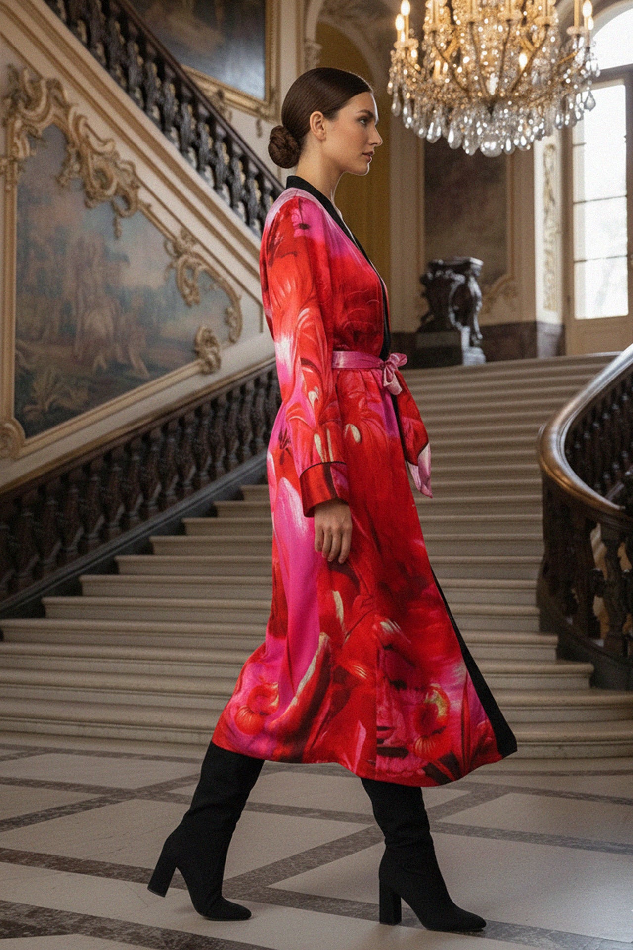 Designer Silk Kimono Robe | Womens Long Kimono | Kyle X Shahida ...