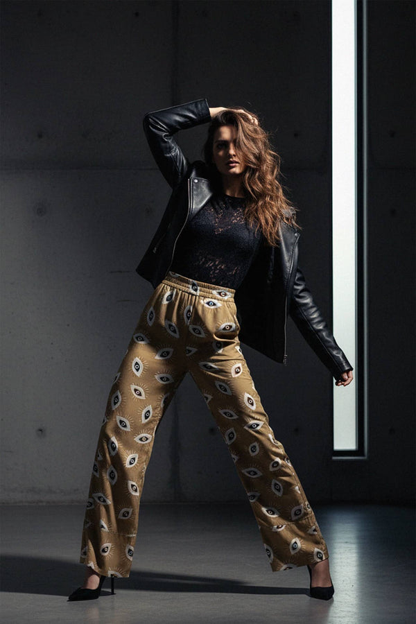 soft drape pants, relaxed jogger pant, women designer pants, shahida parides pants