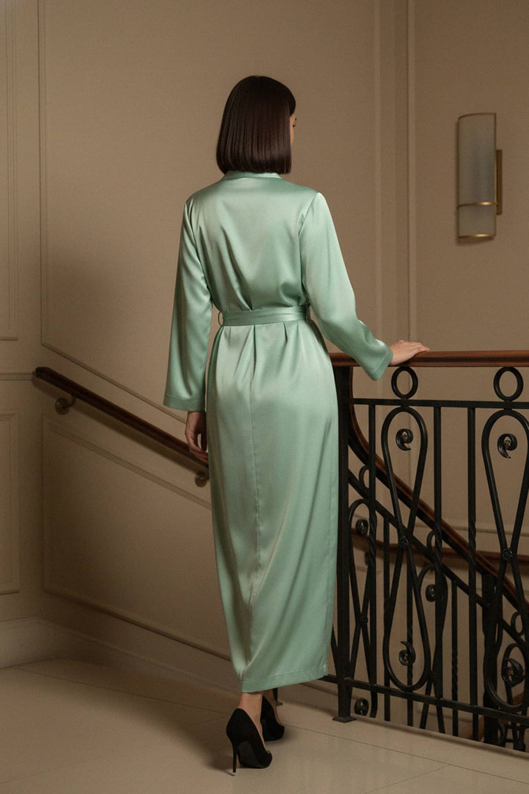 Designer Wrap Dresses For Women | Green Dress Wrap | Kyle X Shahida Shahida Parides Designer Wrap Dresses For Women | Green Dress Wrap | Kyle X Shahida Shahida Parides