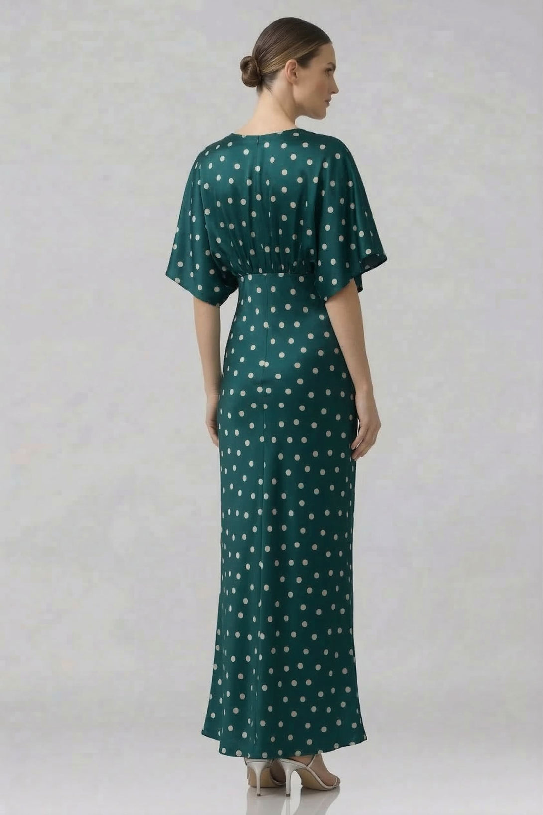 green dress with white polka dots Fresh And Feminine Green Polka Dot Midi Dress Shop the Mint
