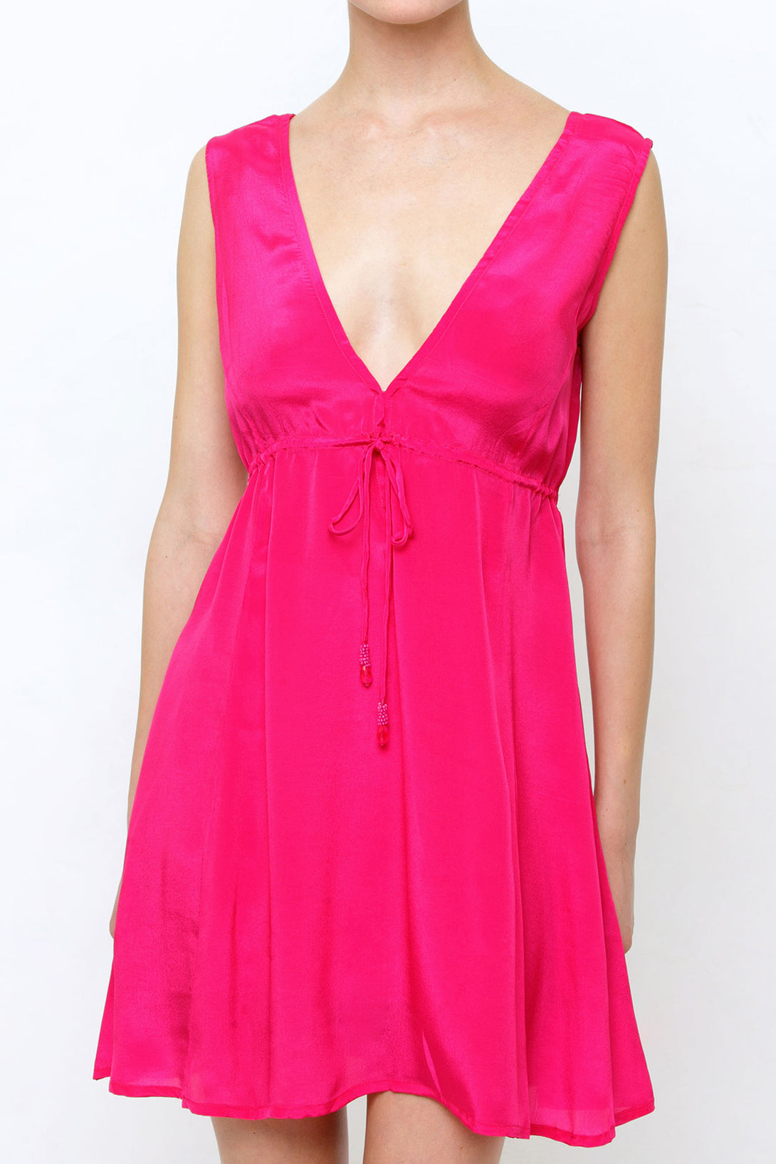  light pink mini dress, short sleeveless summer dresses,Shahida Parides, mini frock for women,